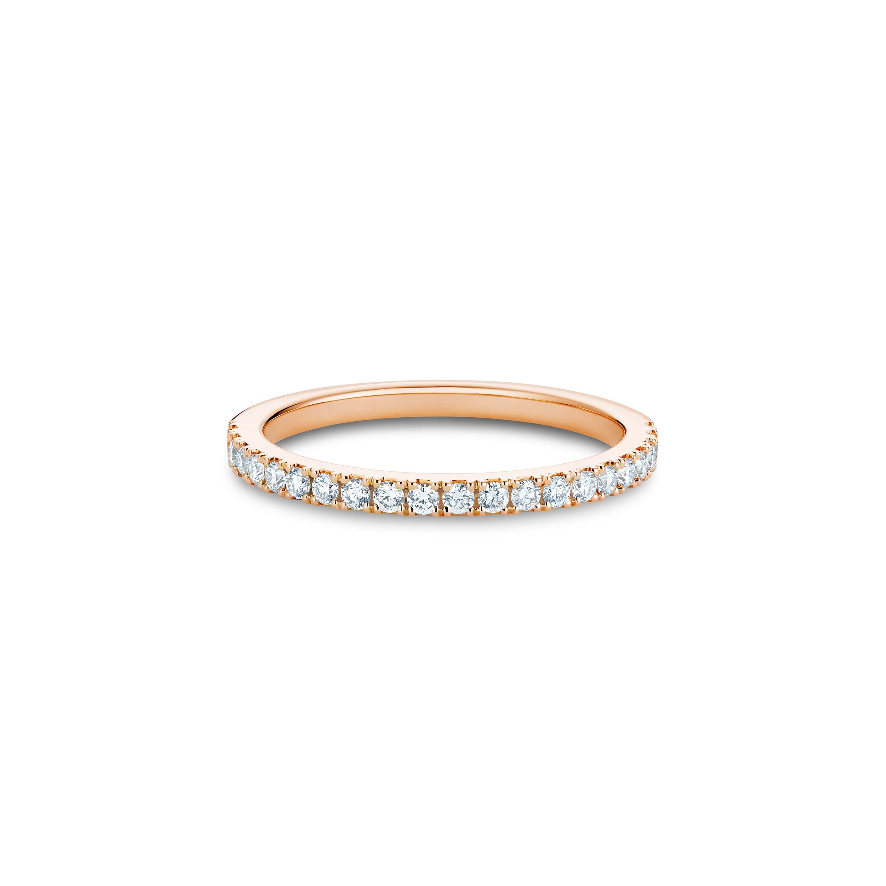 DB Classic Half Eternity Band in Rose Gold