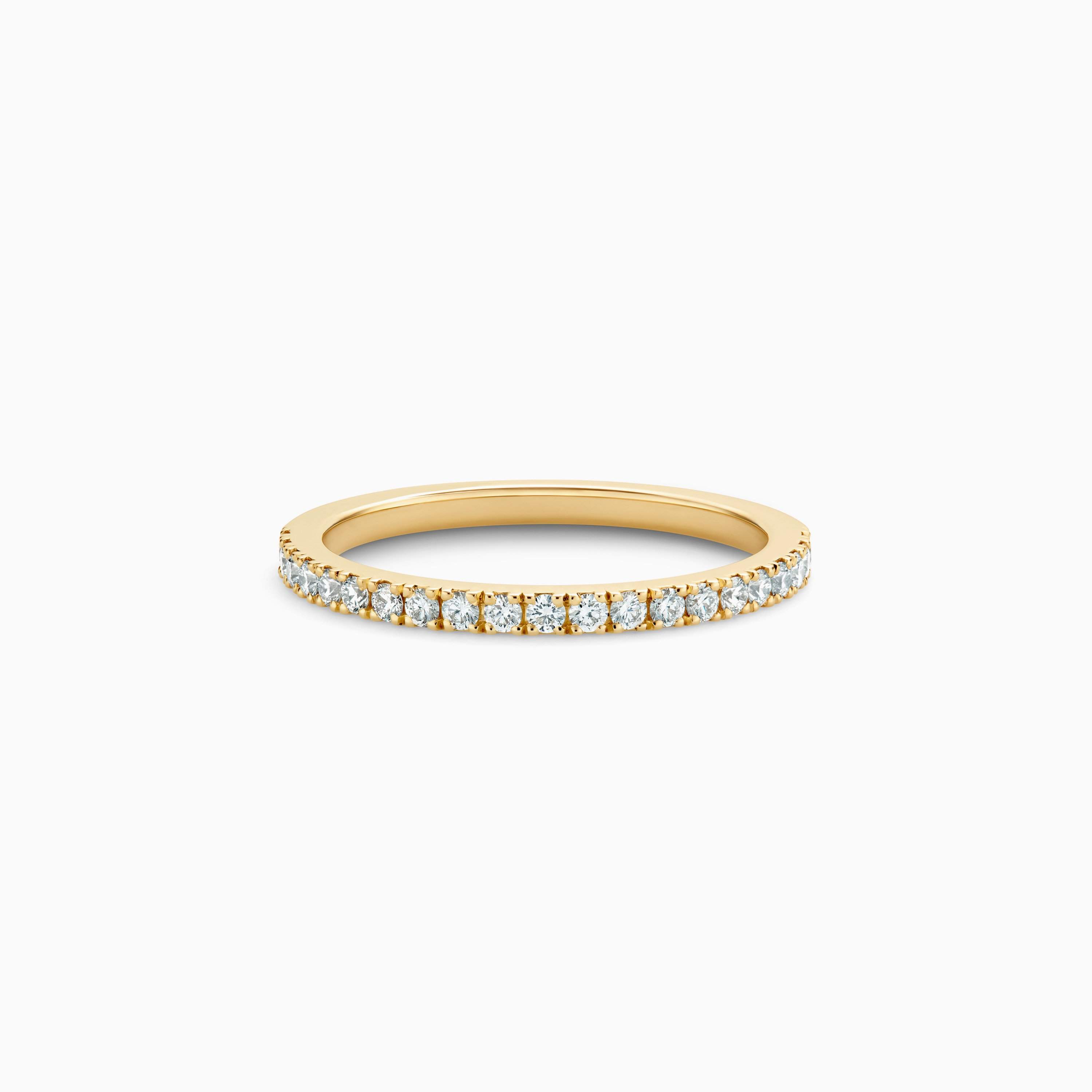 DB Classic half eternity band in yellow gold DB Classic half eternity band in yellow gold, image 1