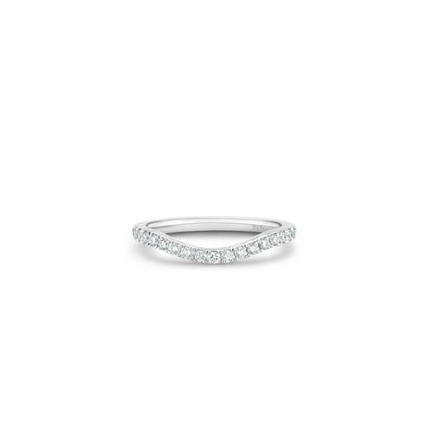 DB Classic Eternity 鉑金圓形鑽石半鑲造型戒指