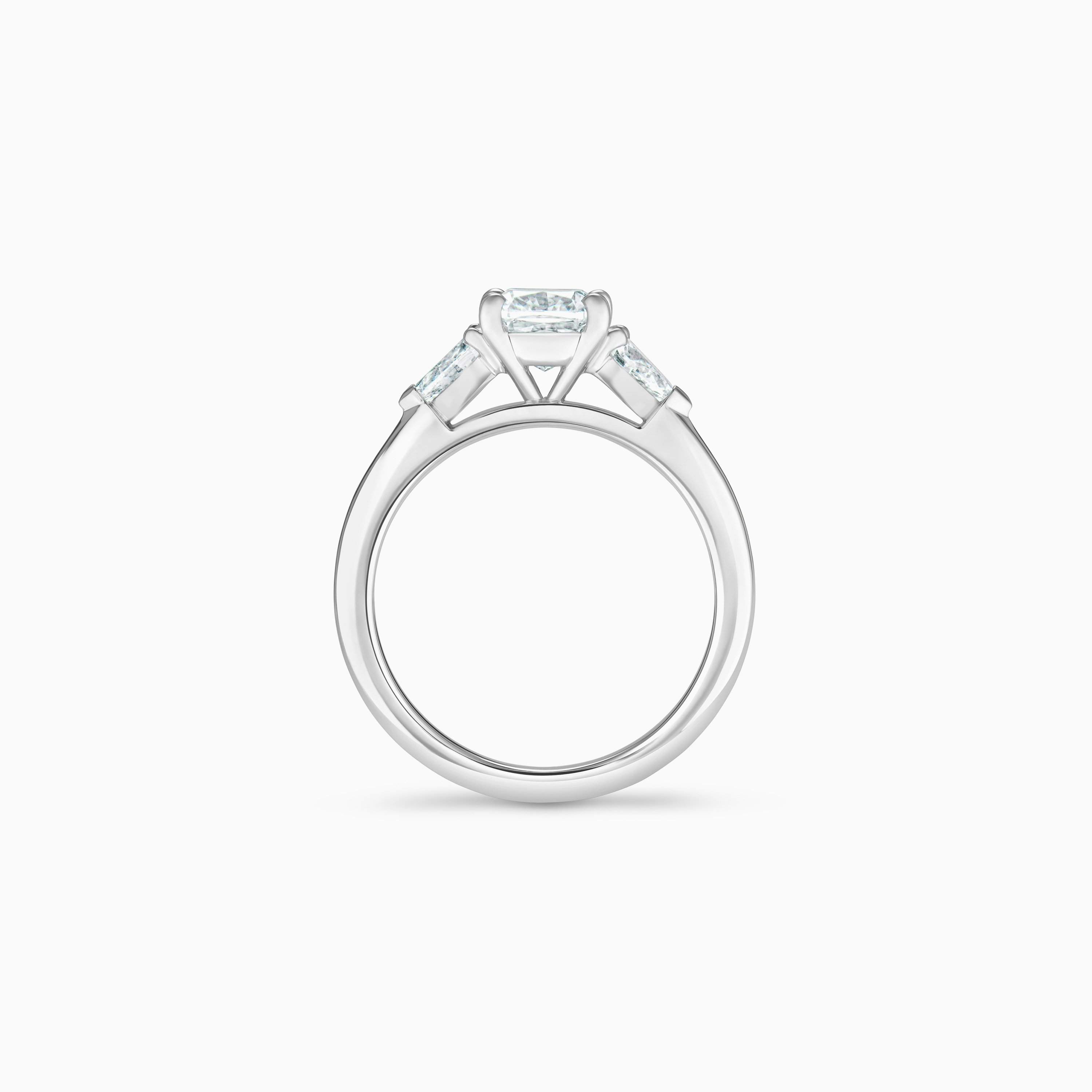 DB Classic Cushion-Cut and Pear-Shaped Diamond Ring DB Classic Cushion-Cut and Pear-Shaped Diamond Ring, image 3