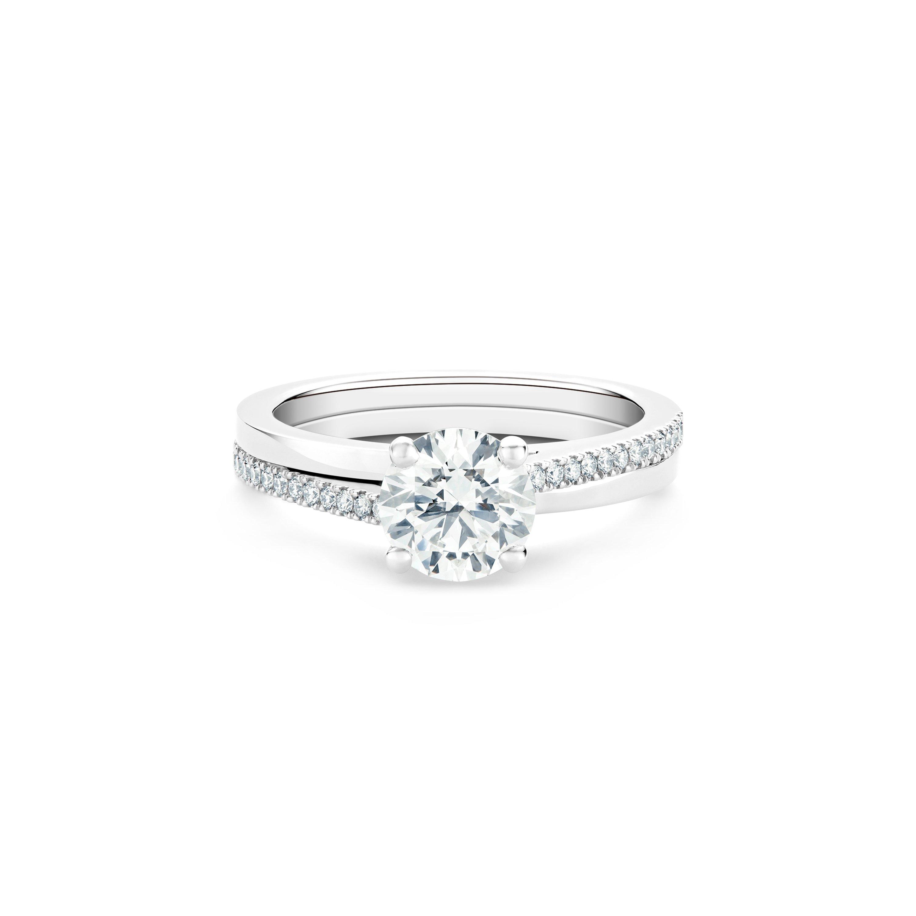 The Promise Round Brilliant Diamond Ring, image 1