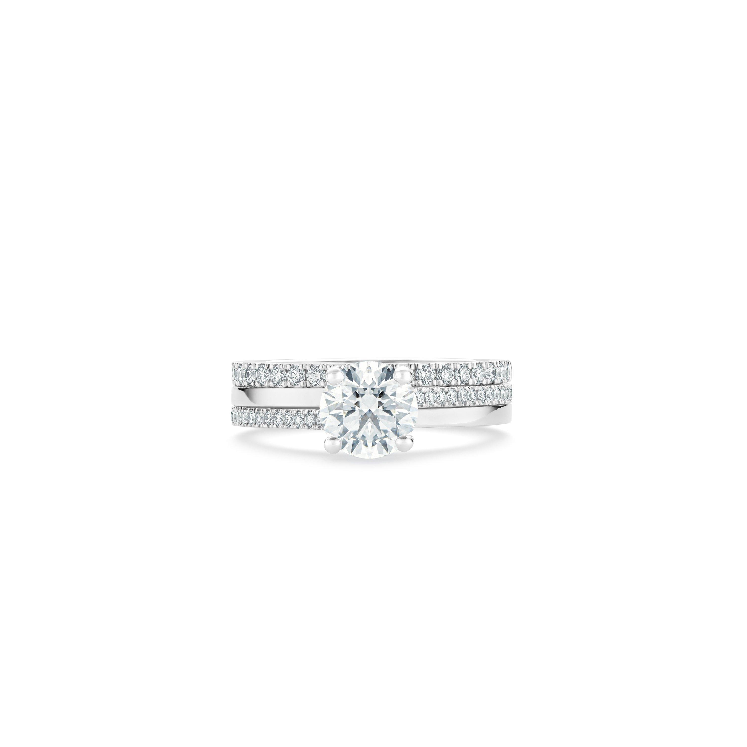 Promise princess-cut diamond engagement ring, De Beers