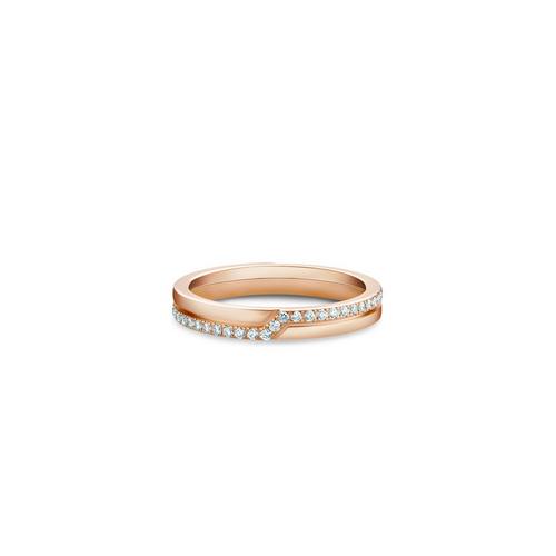 Debeers The Promise Half Pavé Band In Multi
