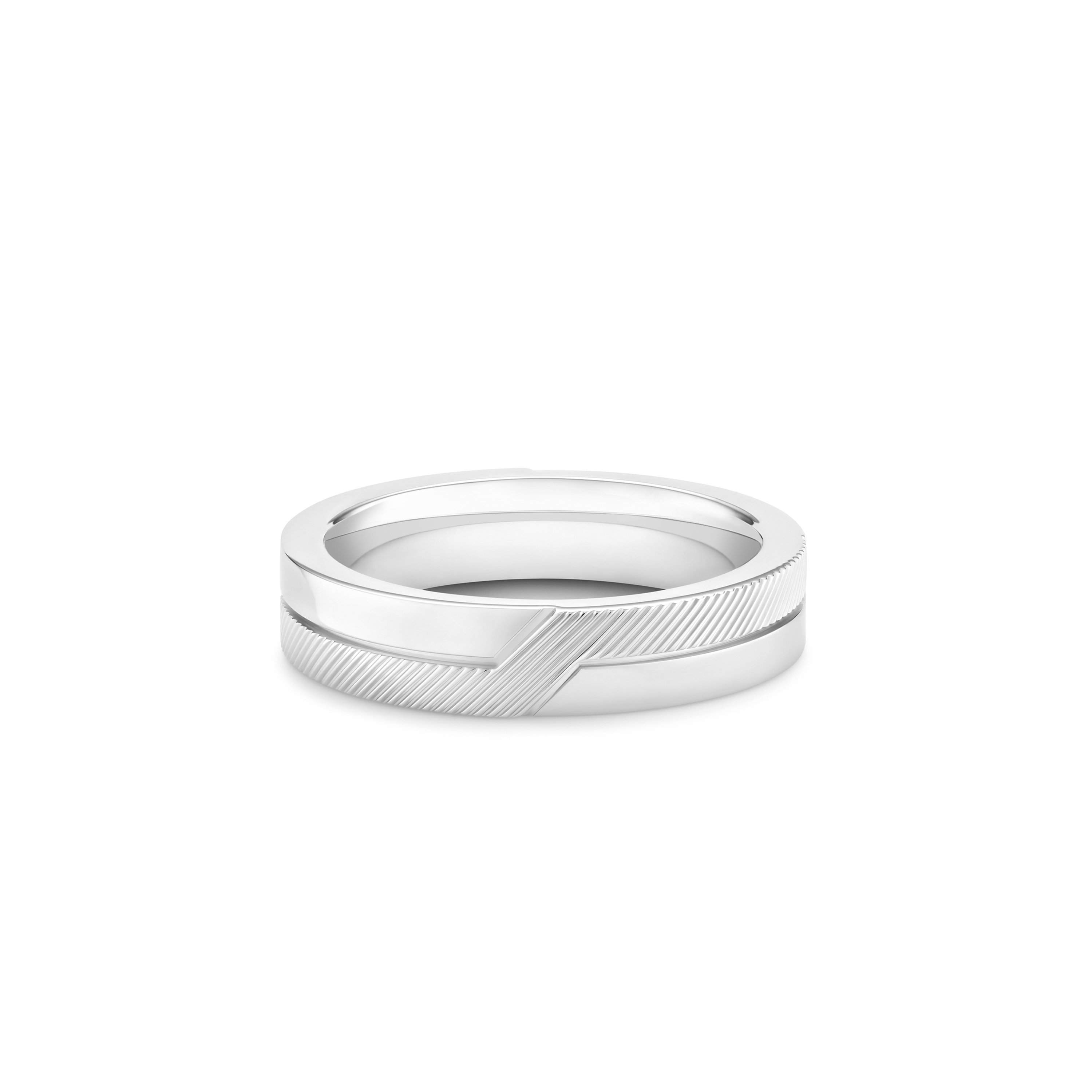 The Promise Band in White Gold De Beers US