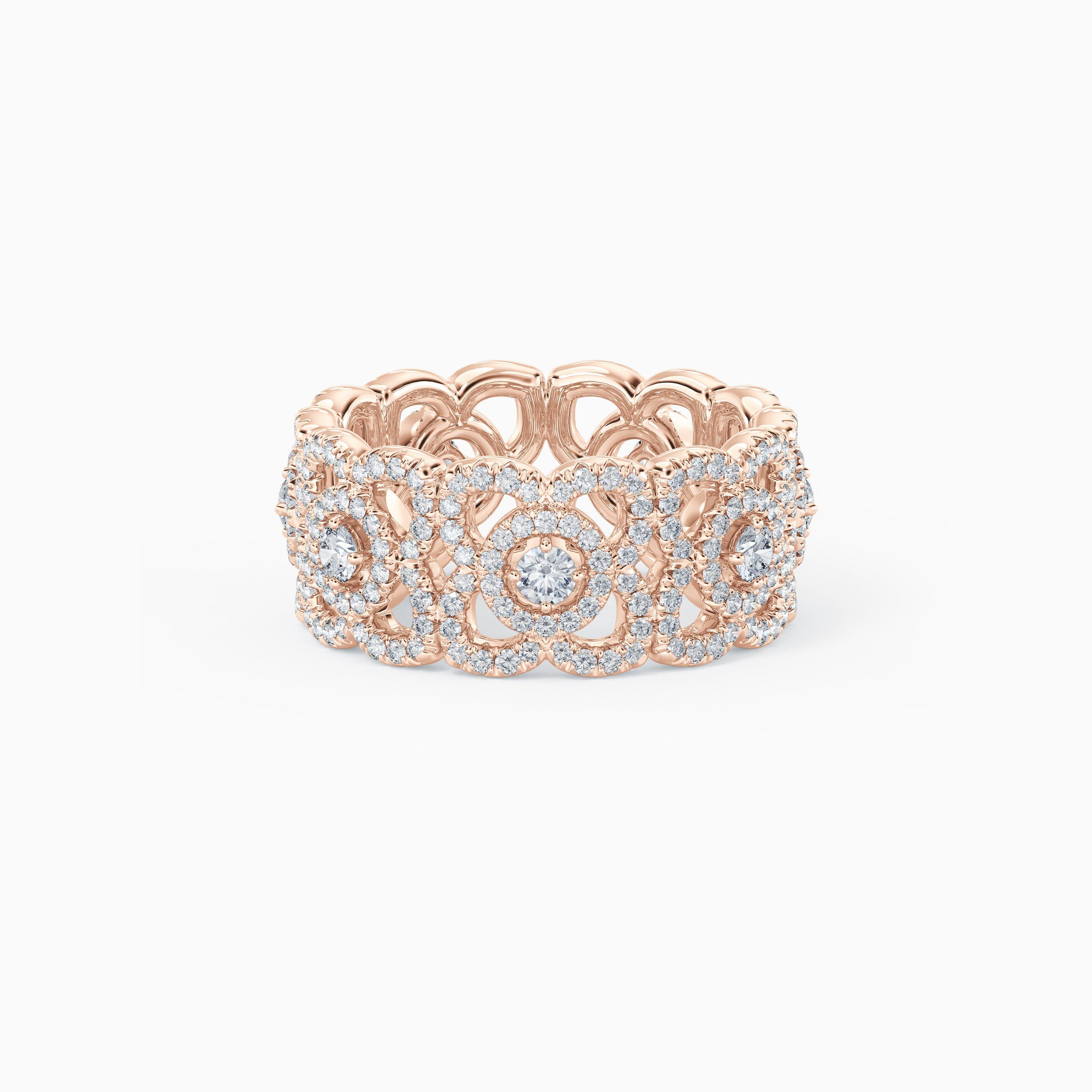 Enchanted Lotus Band in Rose Gold, image 1