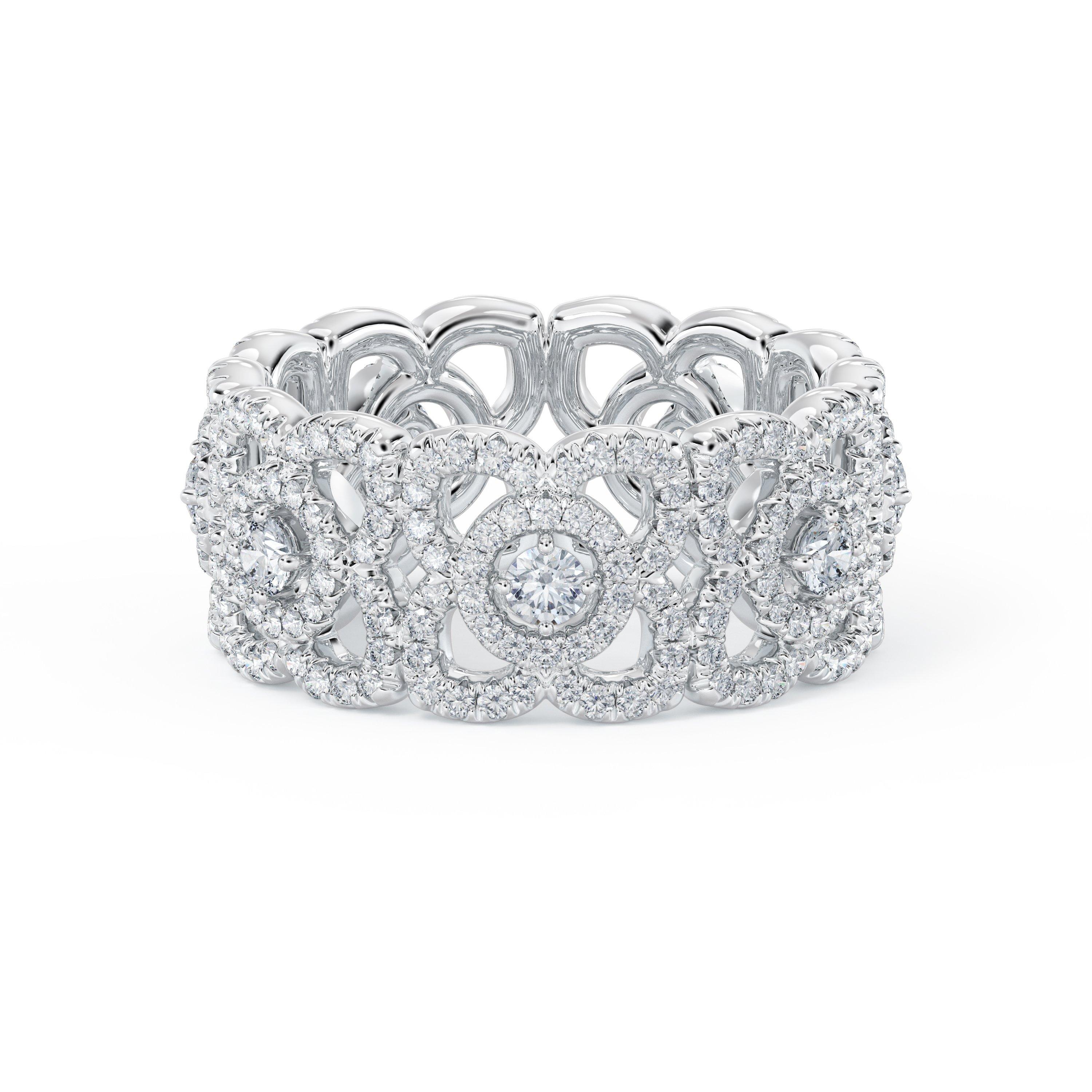 Enchanted Lotus Band in White Gold, image 1