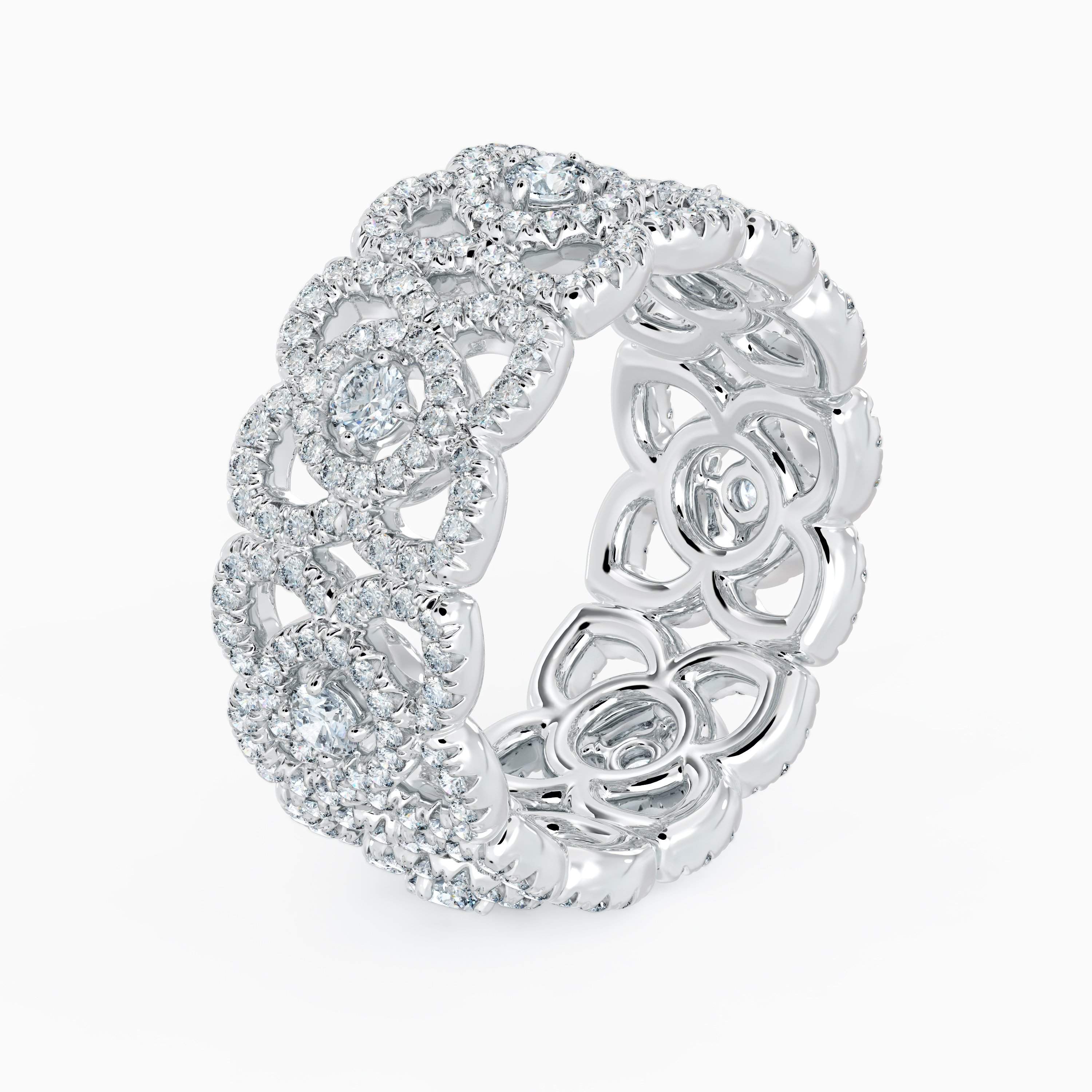 Enchanted Lotus band in white gold Enchanted Lotus band in white gold, image 2