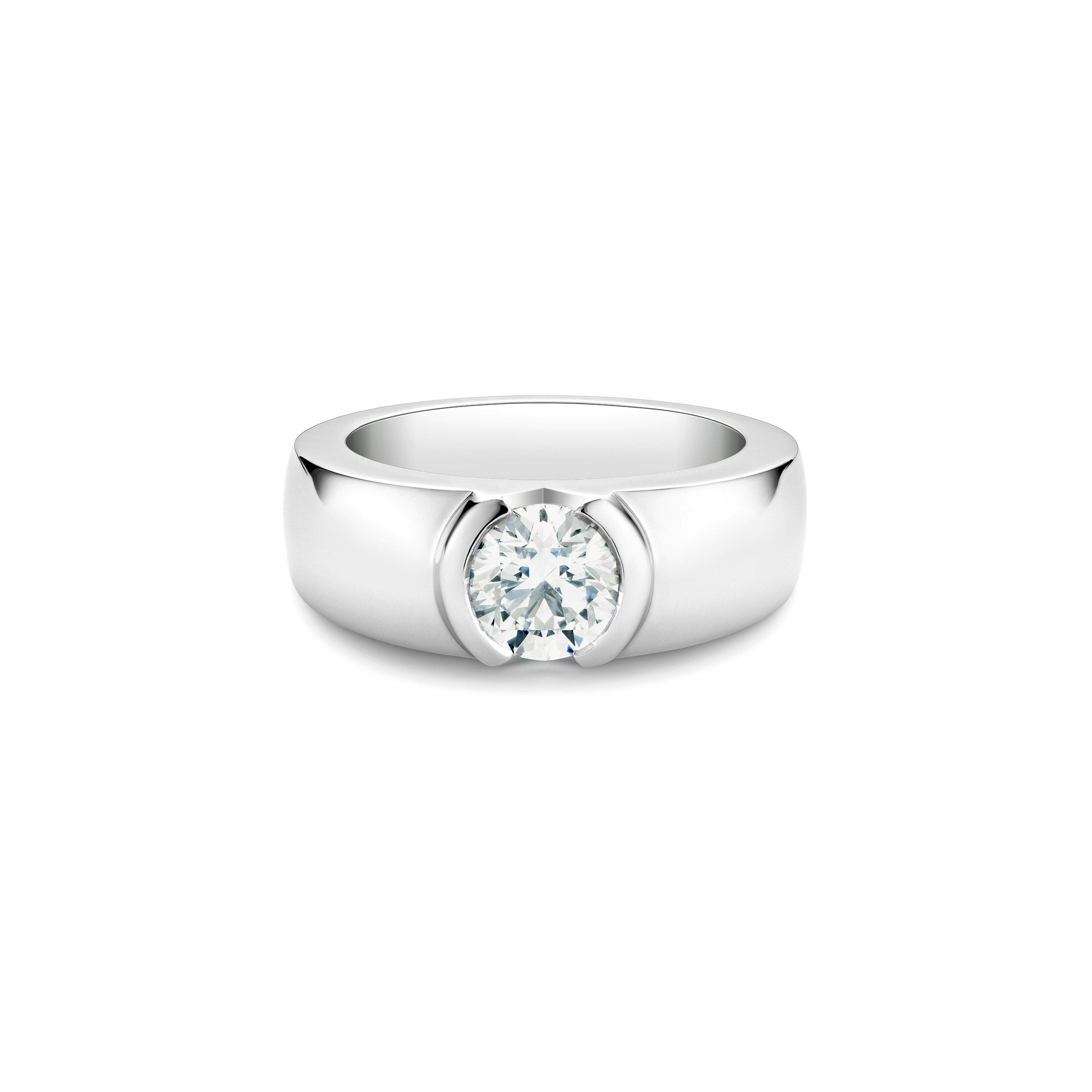 Statement Round Brilliant Diamond Ring, image 1