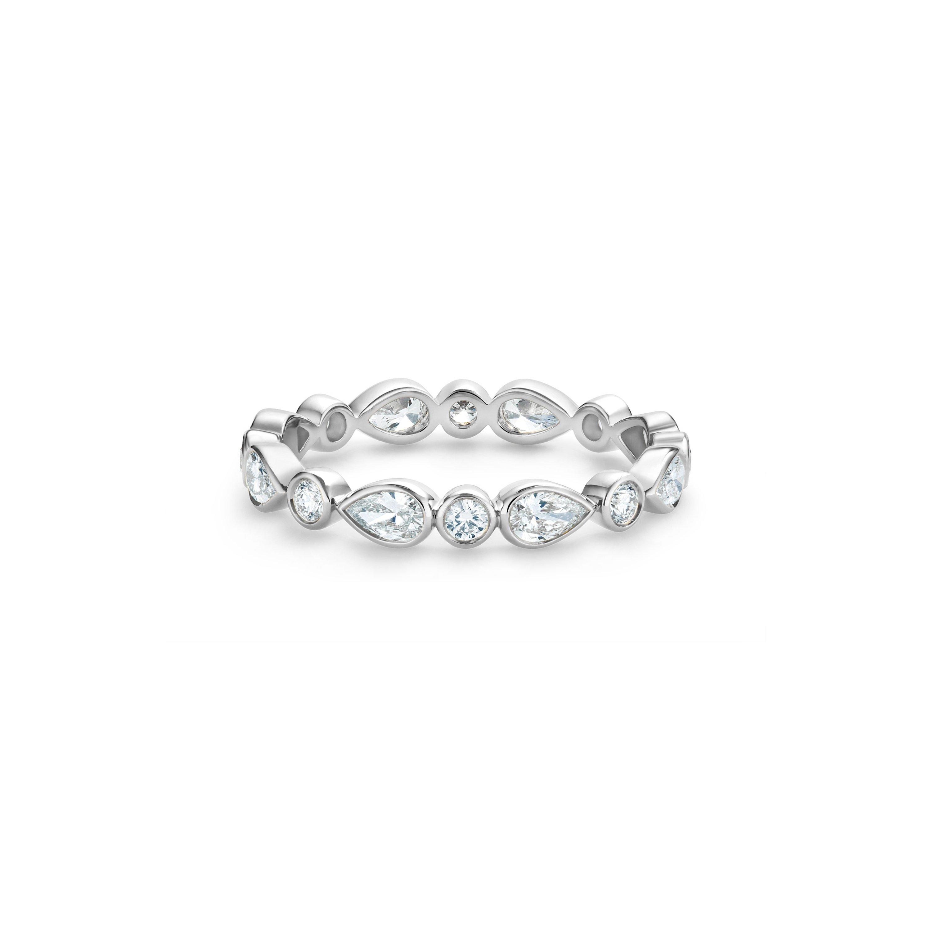 Petal Band in White Gold, image 1