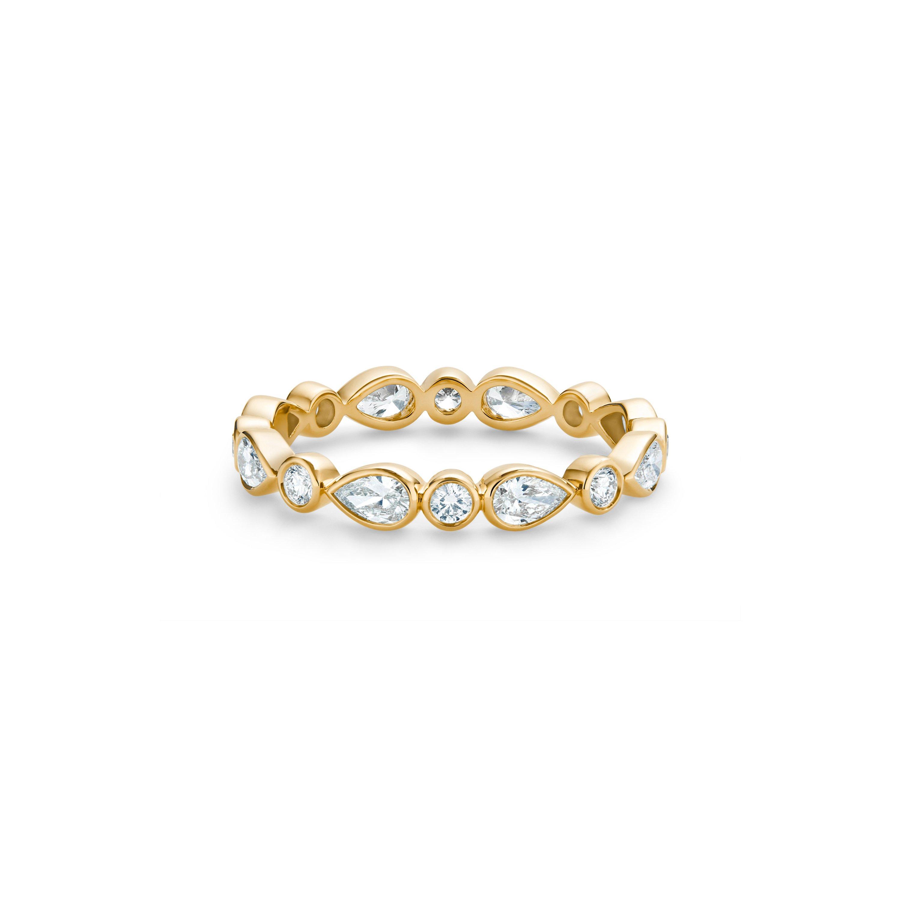 Petal Band in Yellow Gold, image 1