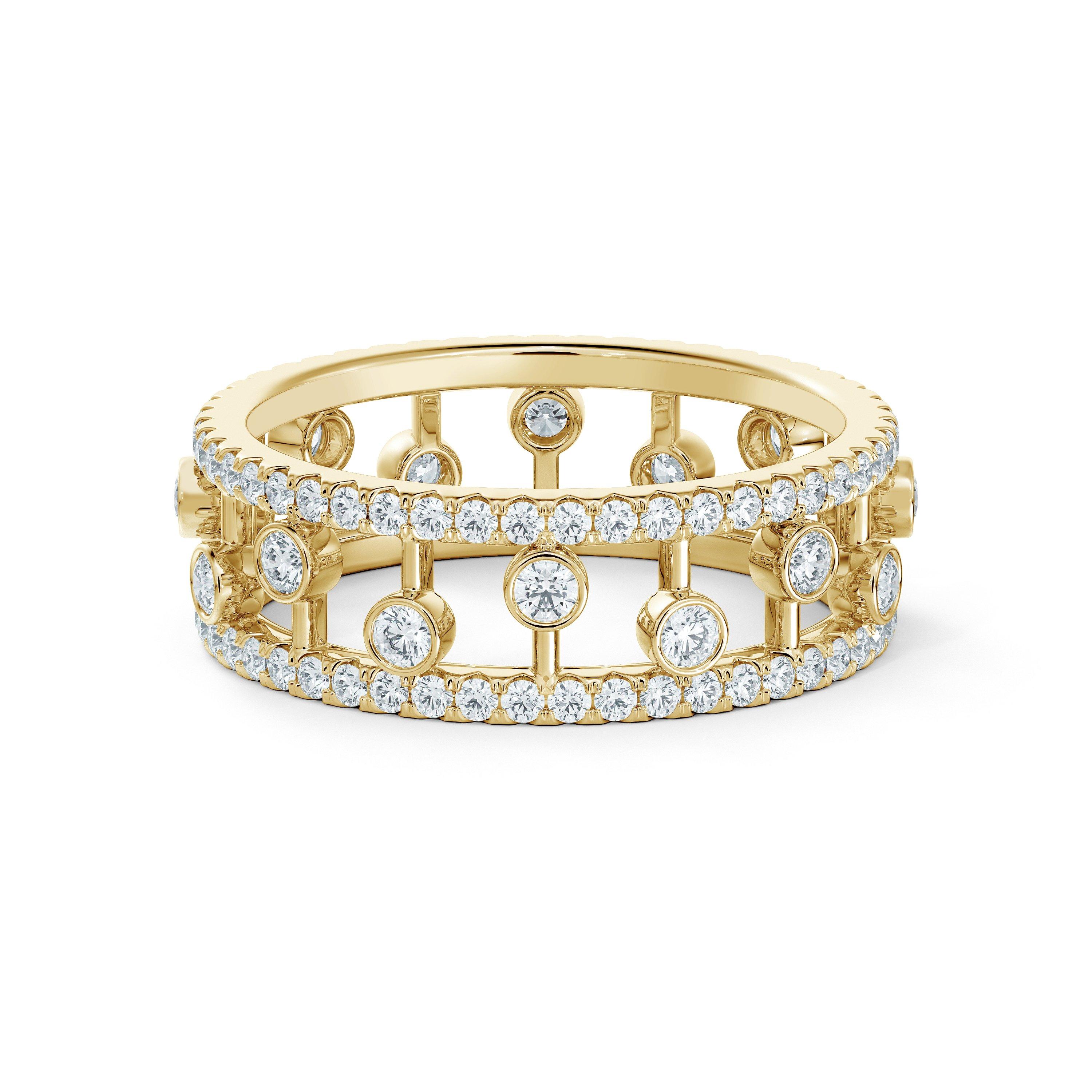 Debeers Dewdrop Band In Gold