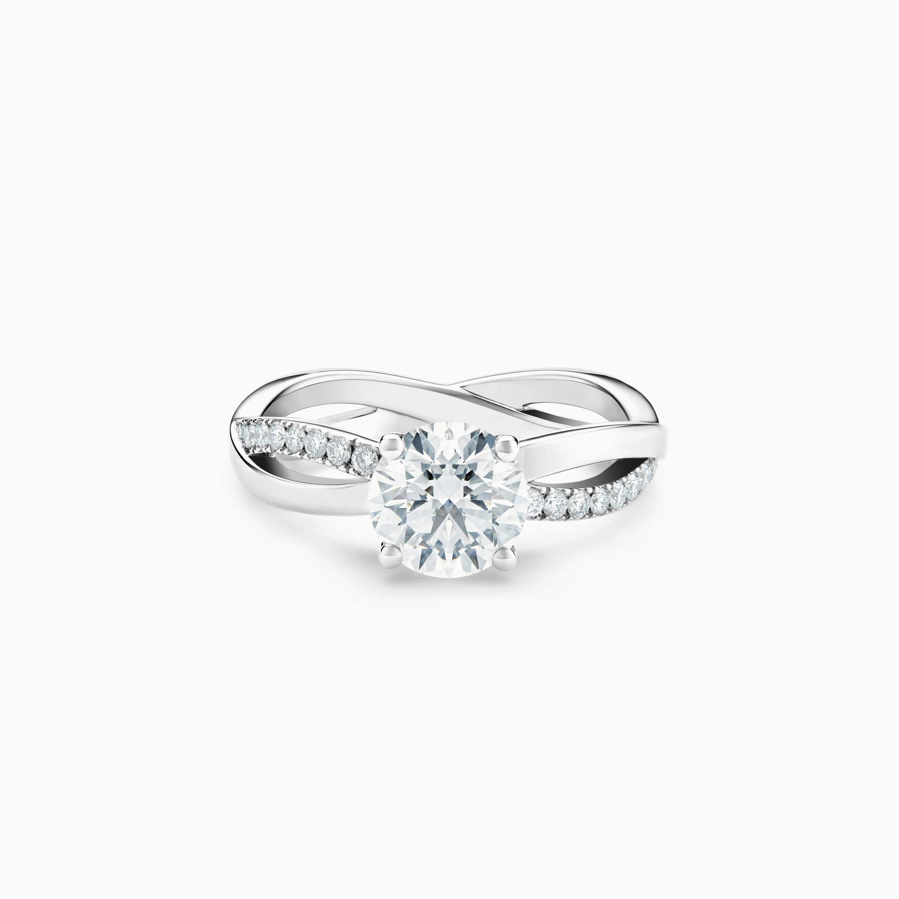 Infinity round brilliant diamond ring Infinity round brilliant diamond ring, image 1