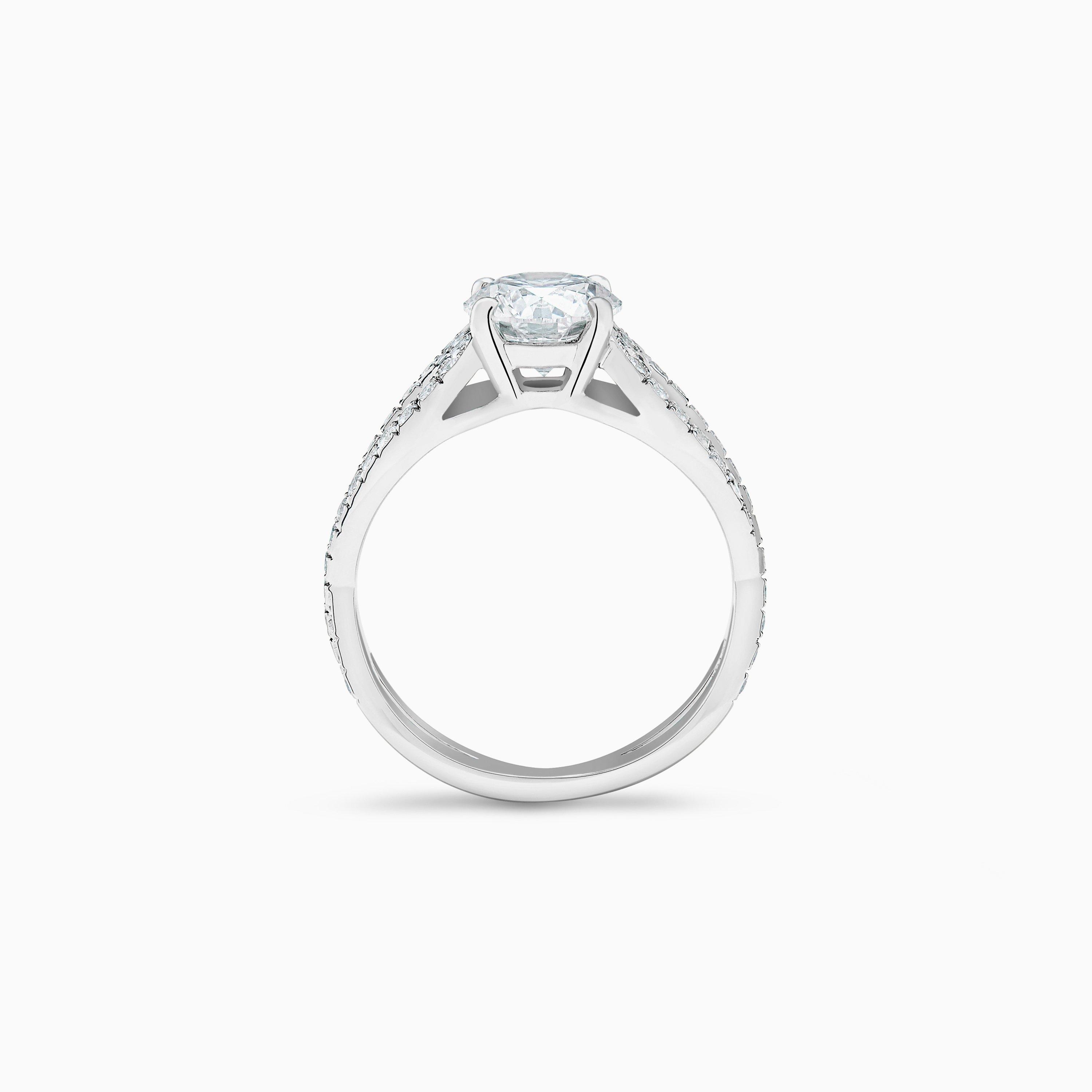 Infinity Heart round brilliant diamond ring, image 5