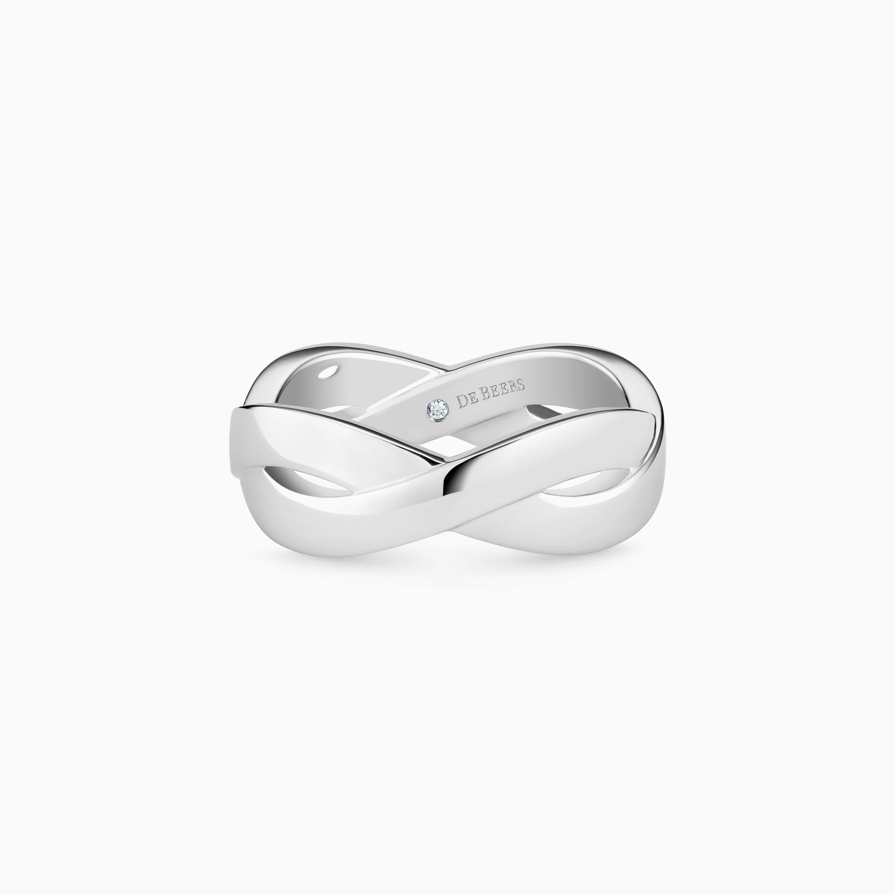 Infinity Band in White Gold, image 1