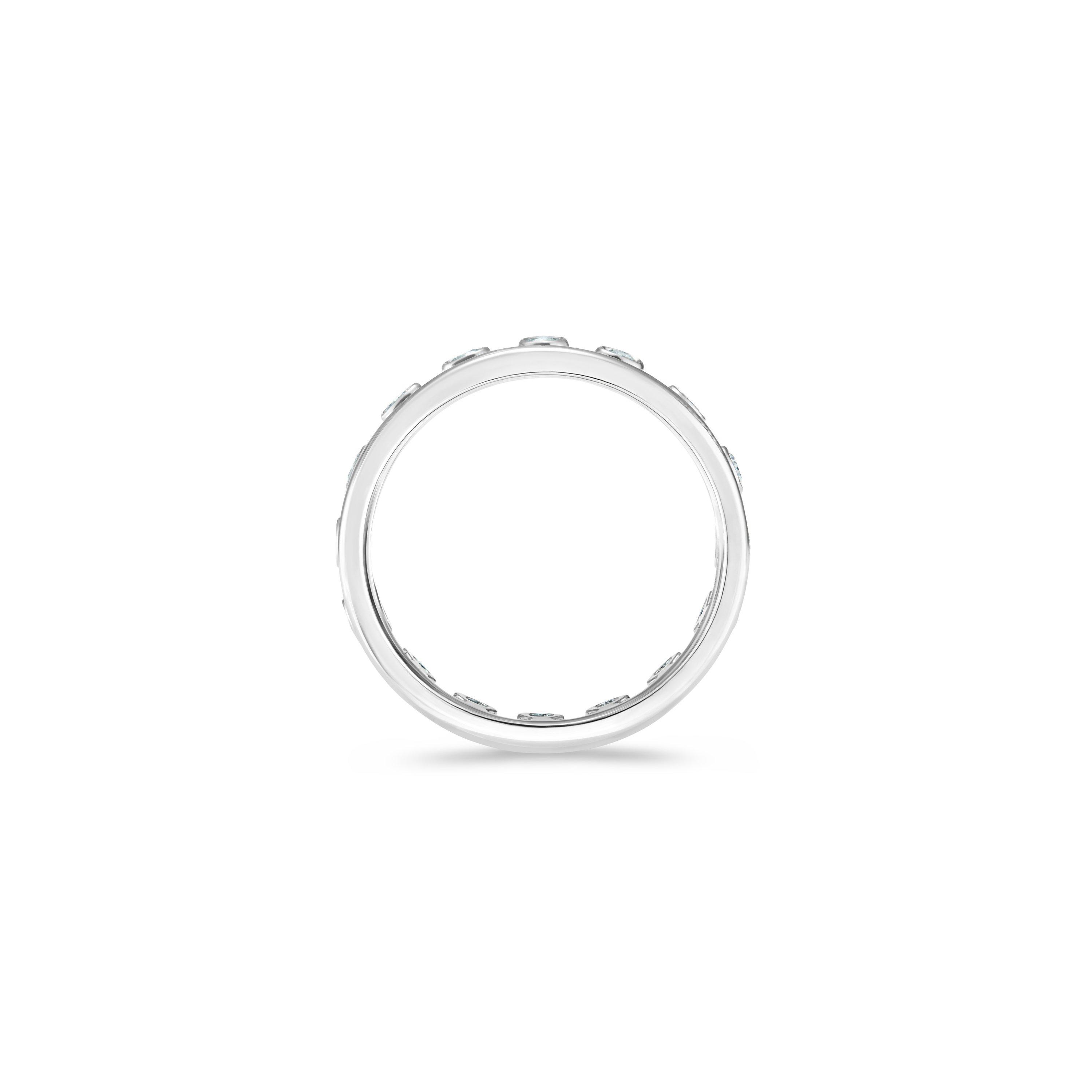 Dewdrop 白金單層戒指, image 2