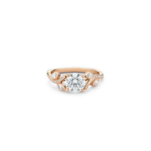 Debeers Adonis Rose Round Brilliant Diamond Ring In White
