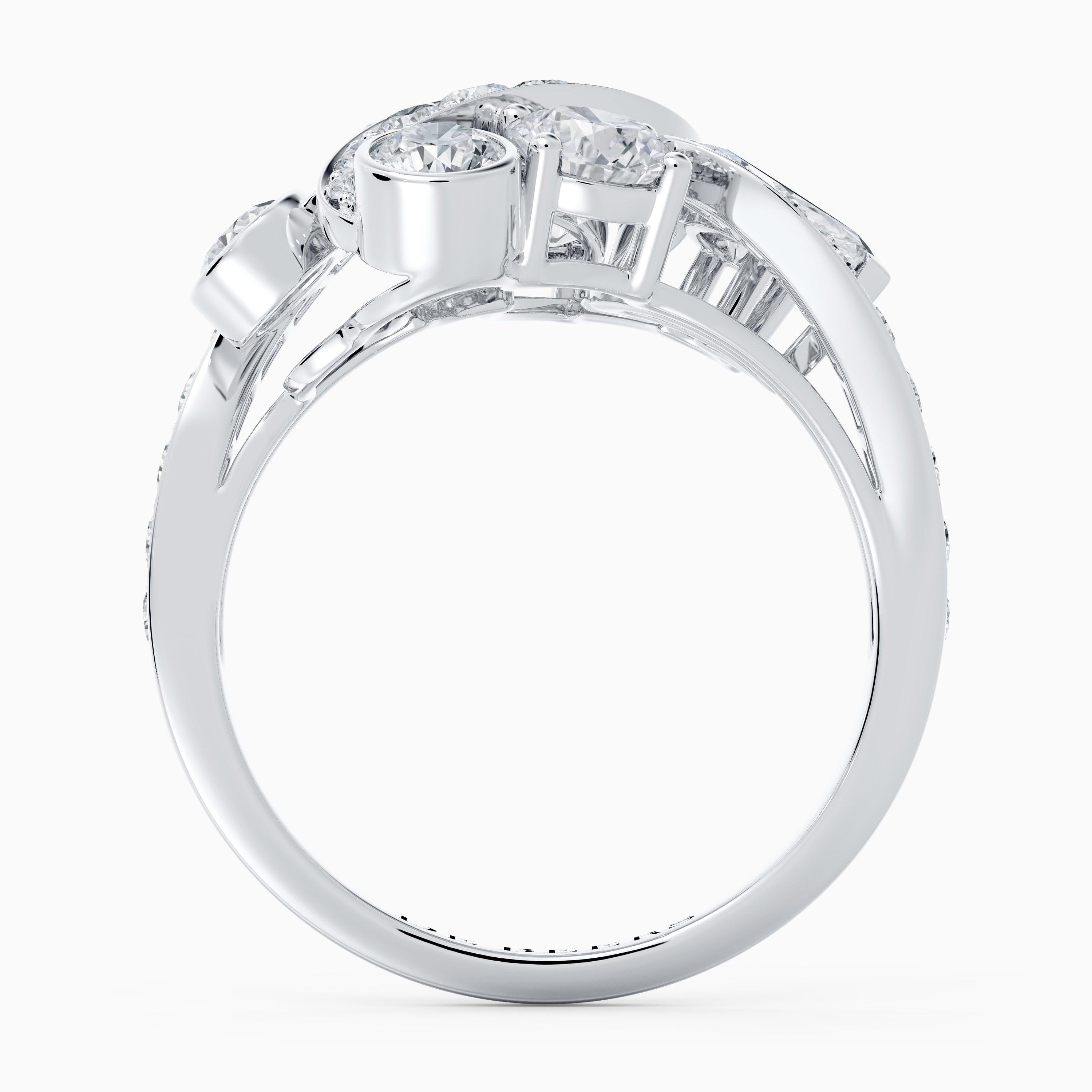 Adonis Rose Cluster 白金钻戒, image 5