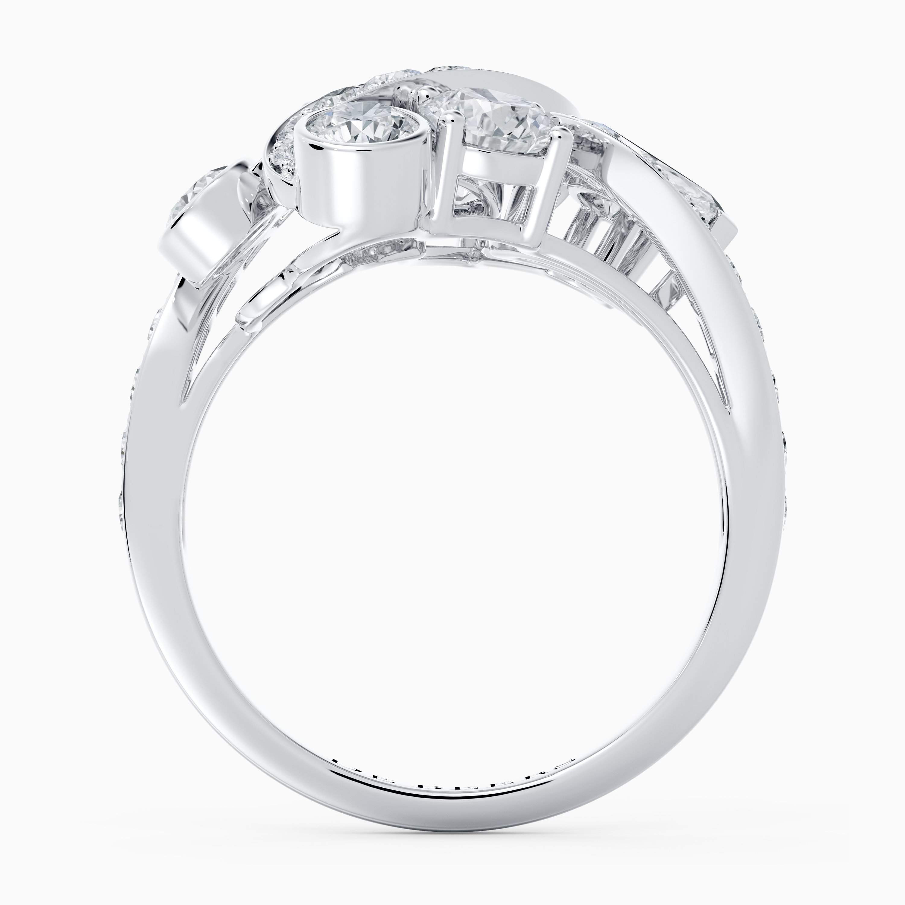 Bague Cocktail Adonis Rose en Or Blanc Bague Cocktail Adonis Rose en Or Blanc, image 5