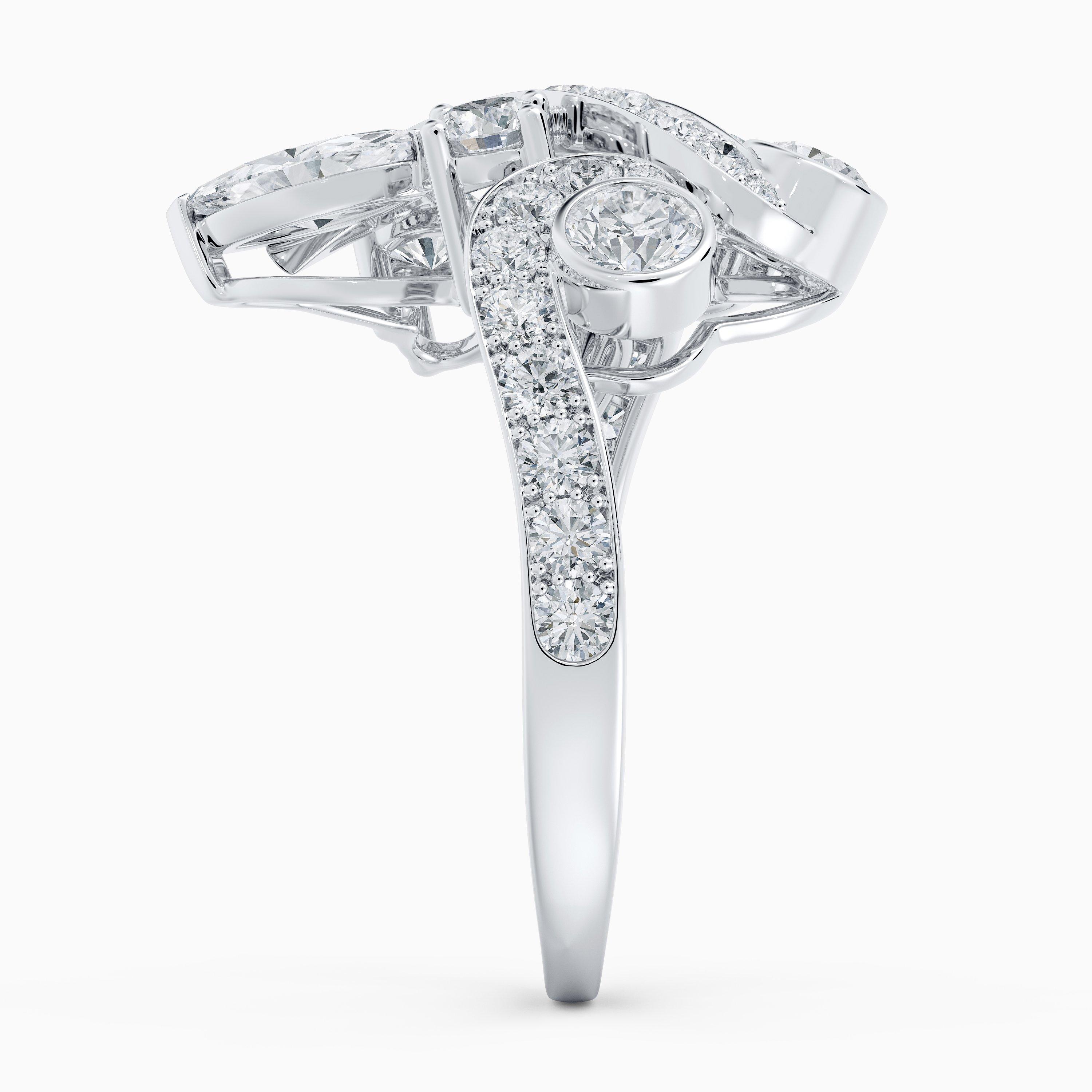 Adonis Rose Cluster 白金钻戒, image 4