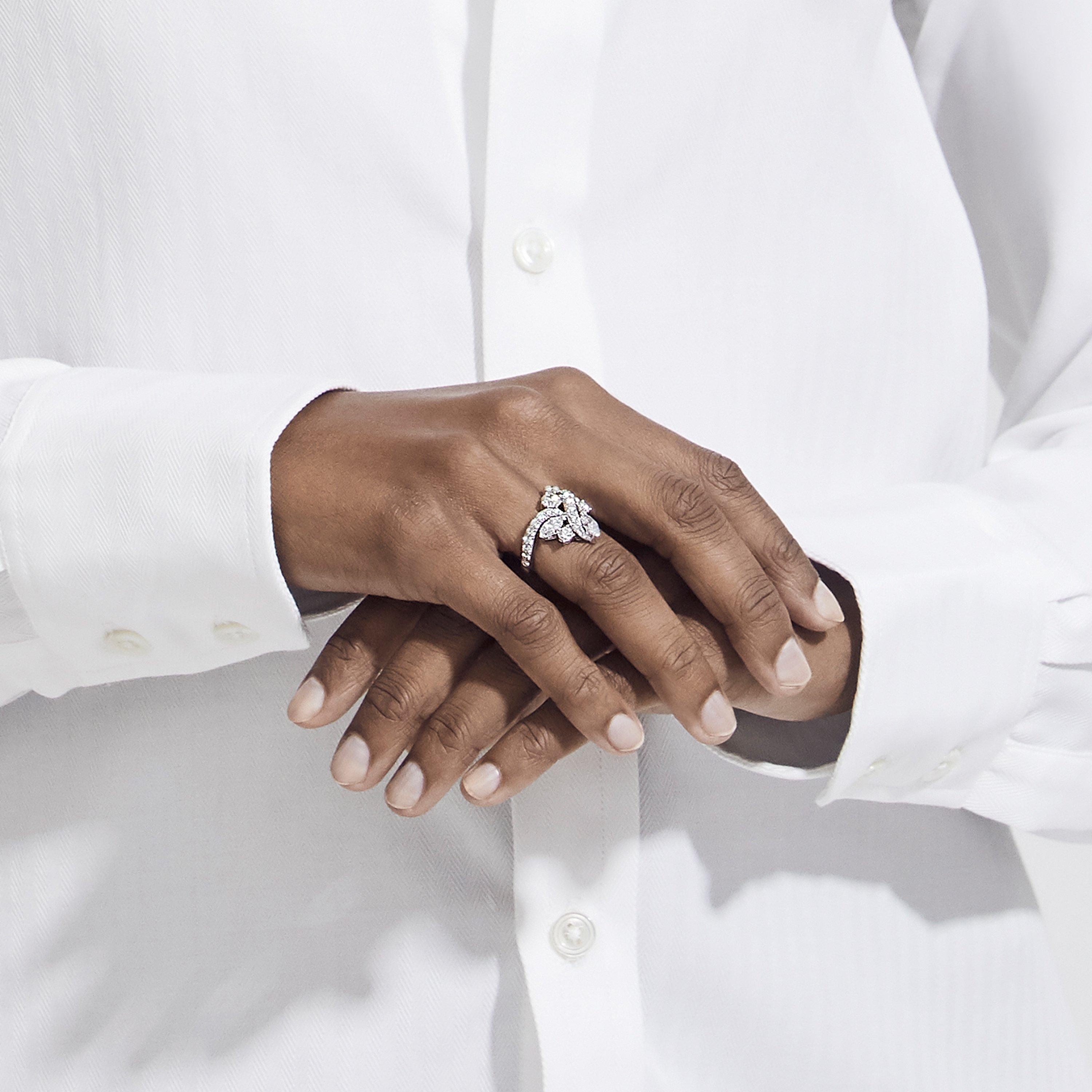 Adonis Rose Cluster 白金钻戒, image 3