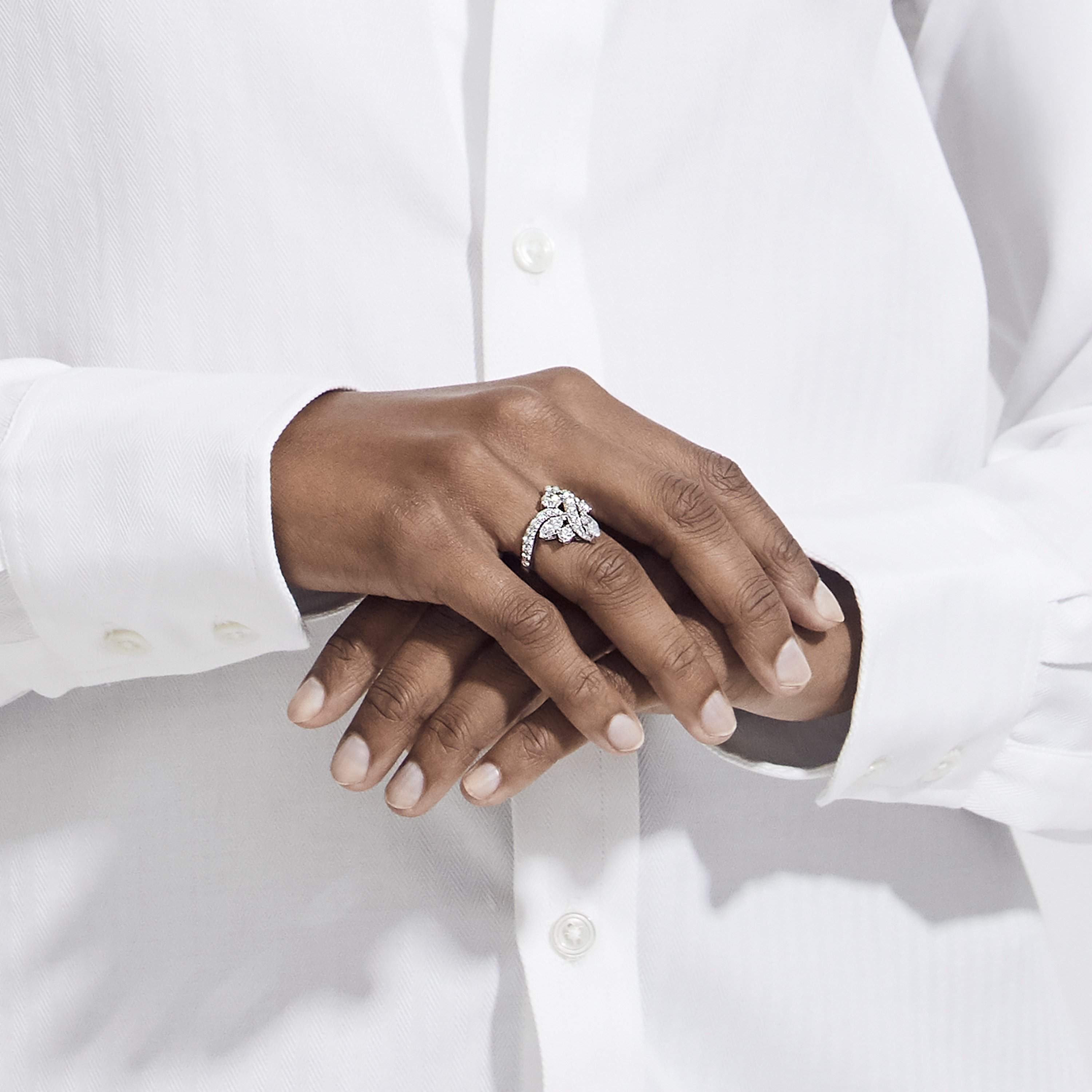 Bague Cocktail Adonis Rose en Or Blanc Bague Cocktail Adonis Rose en Or Blanc, image 3