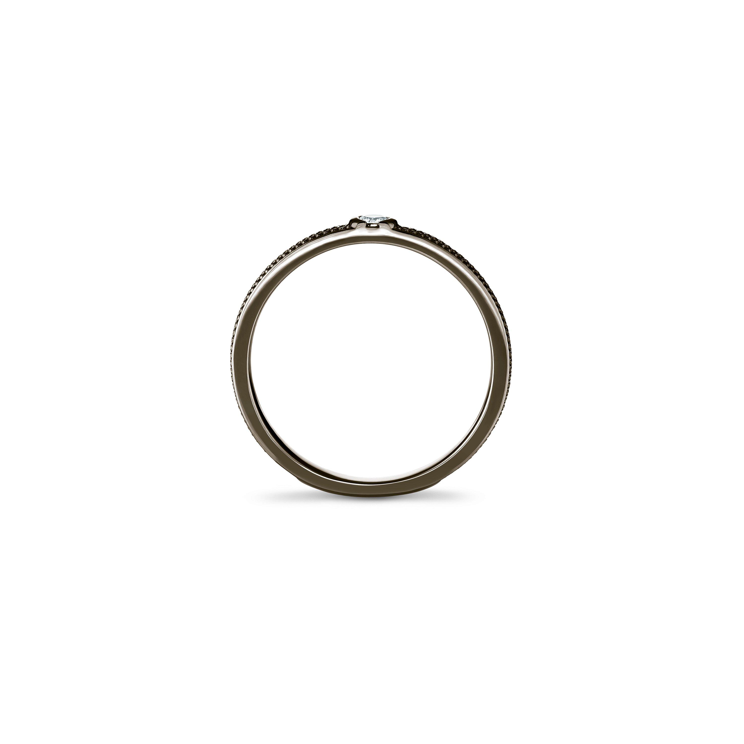 Azulea 窄版黑金戒指, image 2