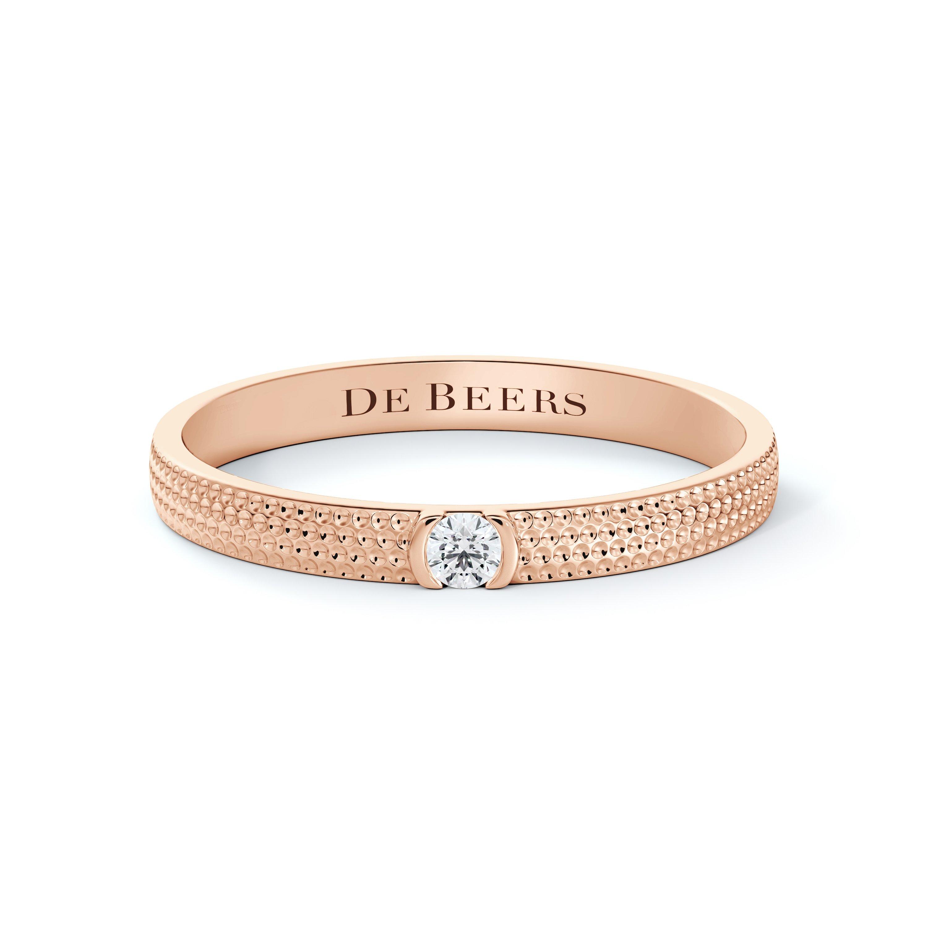 Debeers Talisman Azulea Small Band In Gold