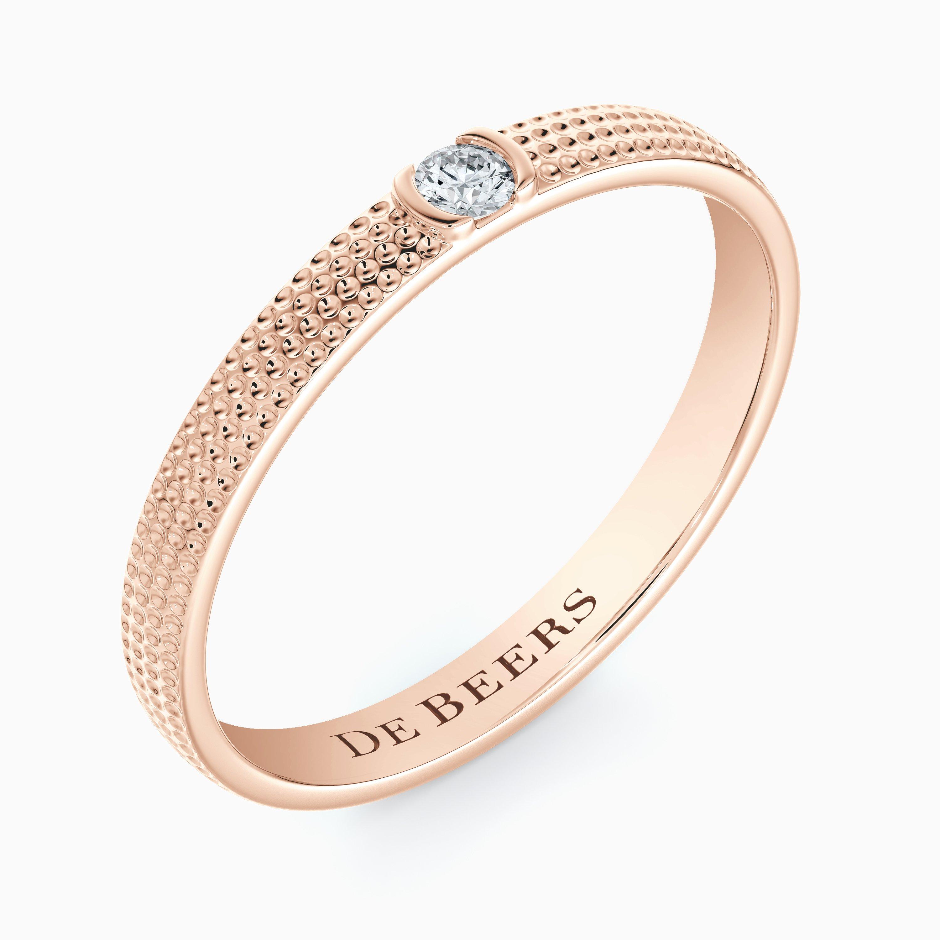 Talisman Azulea Small Band in Rose Gold, image 2