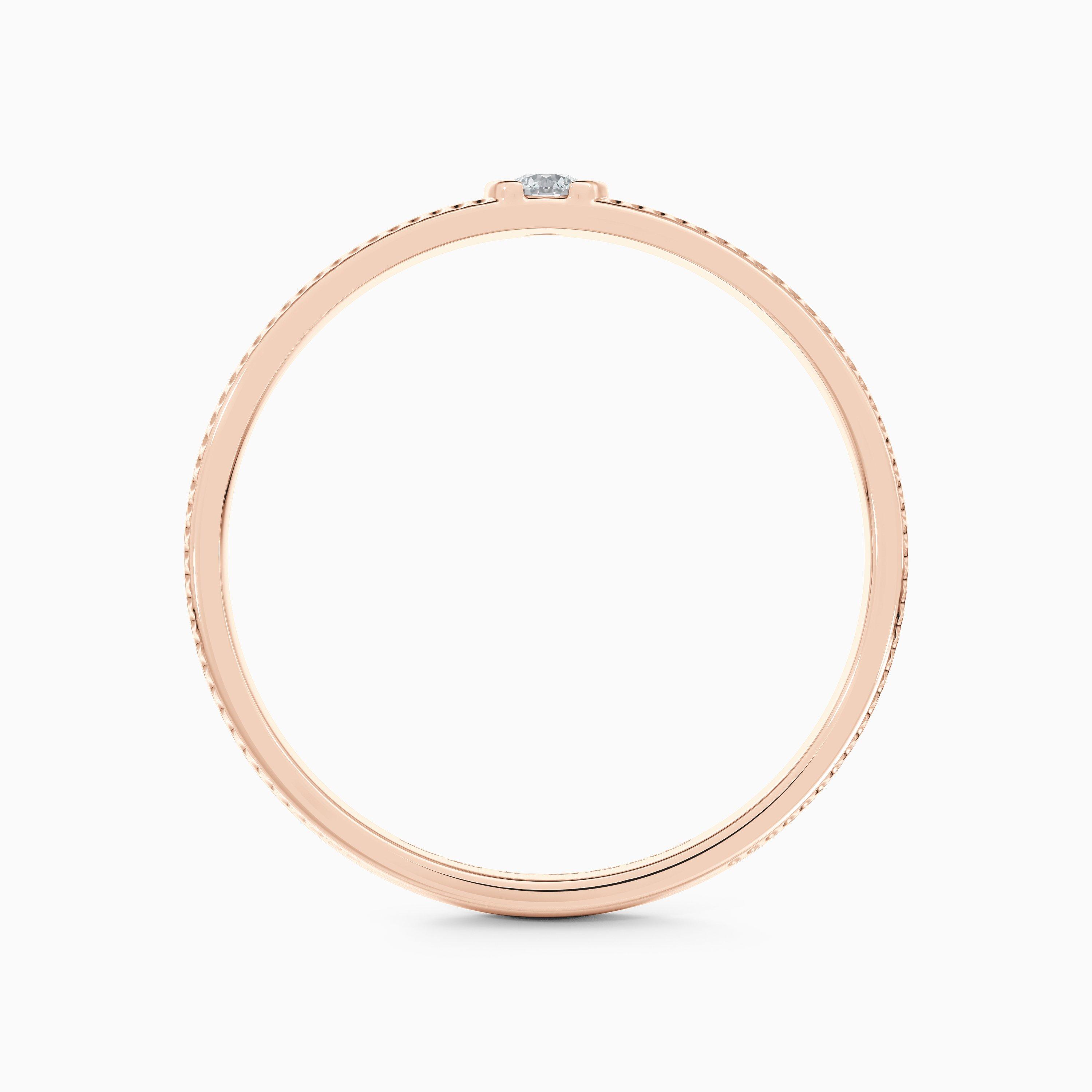 Bague Talisman Azulea small en or rose, image 5