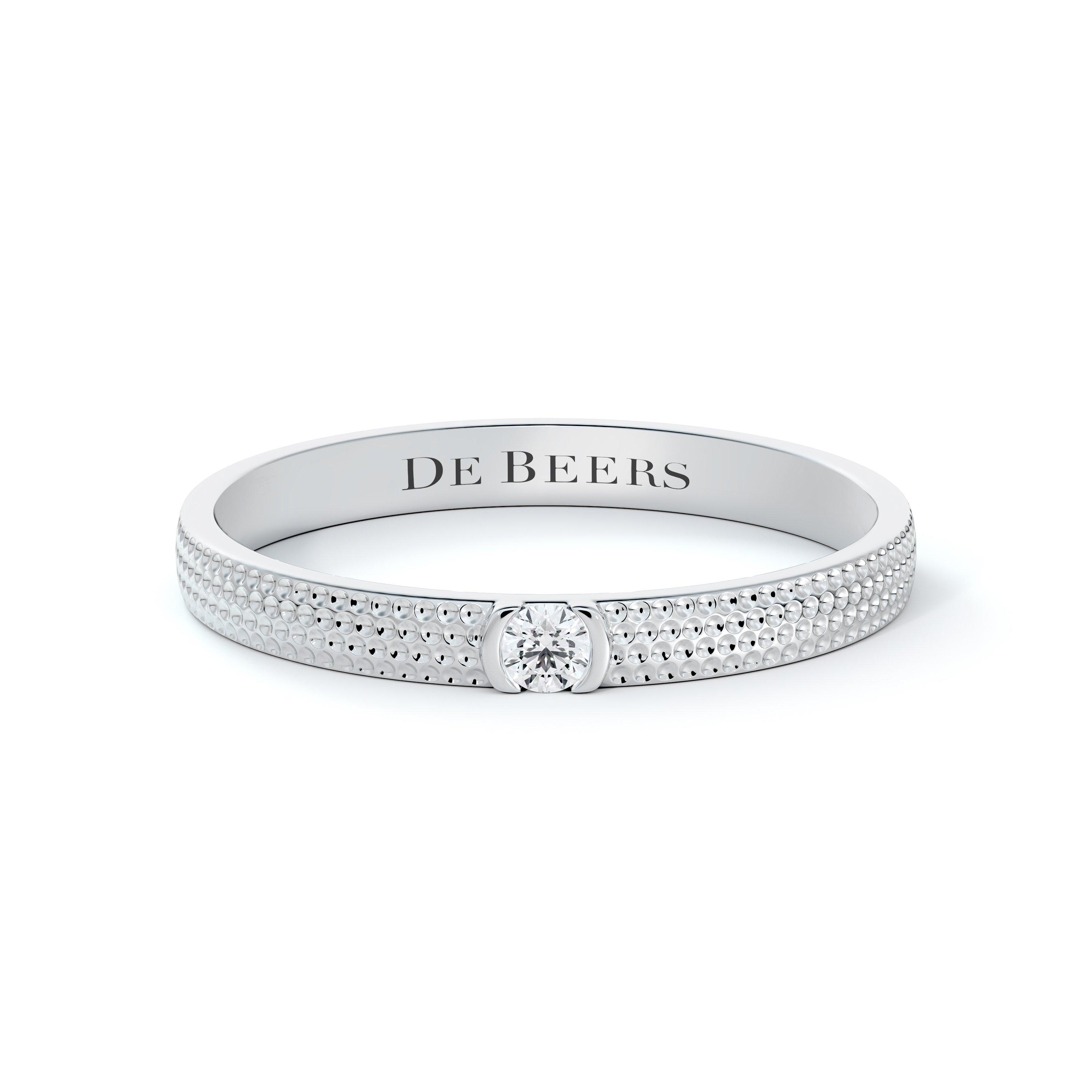 Debeers Talisman Azulea Small Band In White