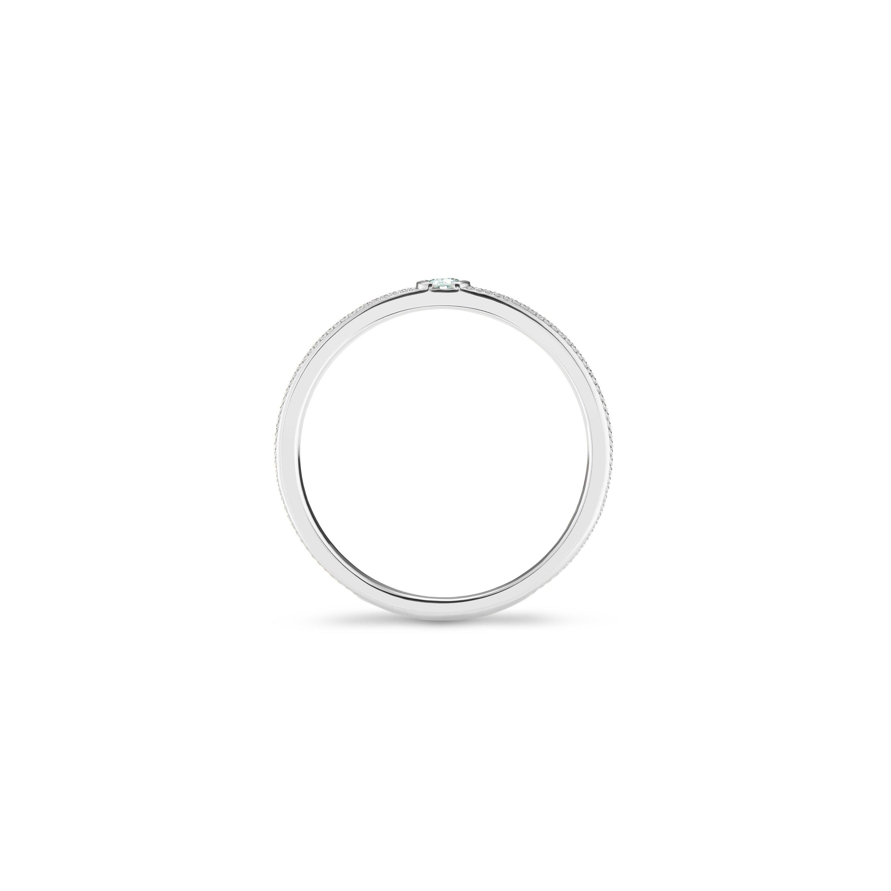 Azulea 窄版白金戒指, image 2