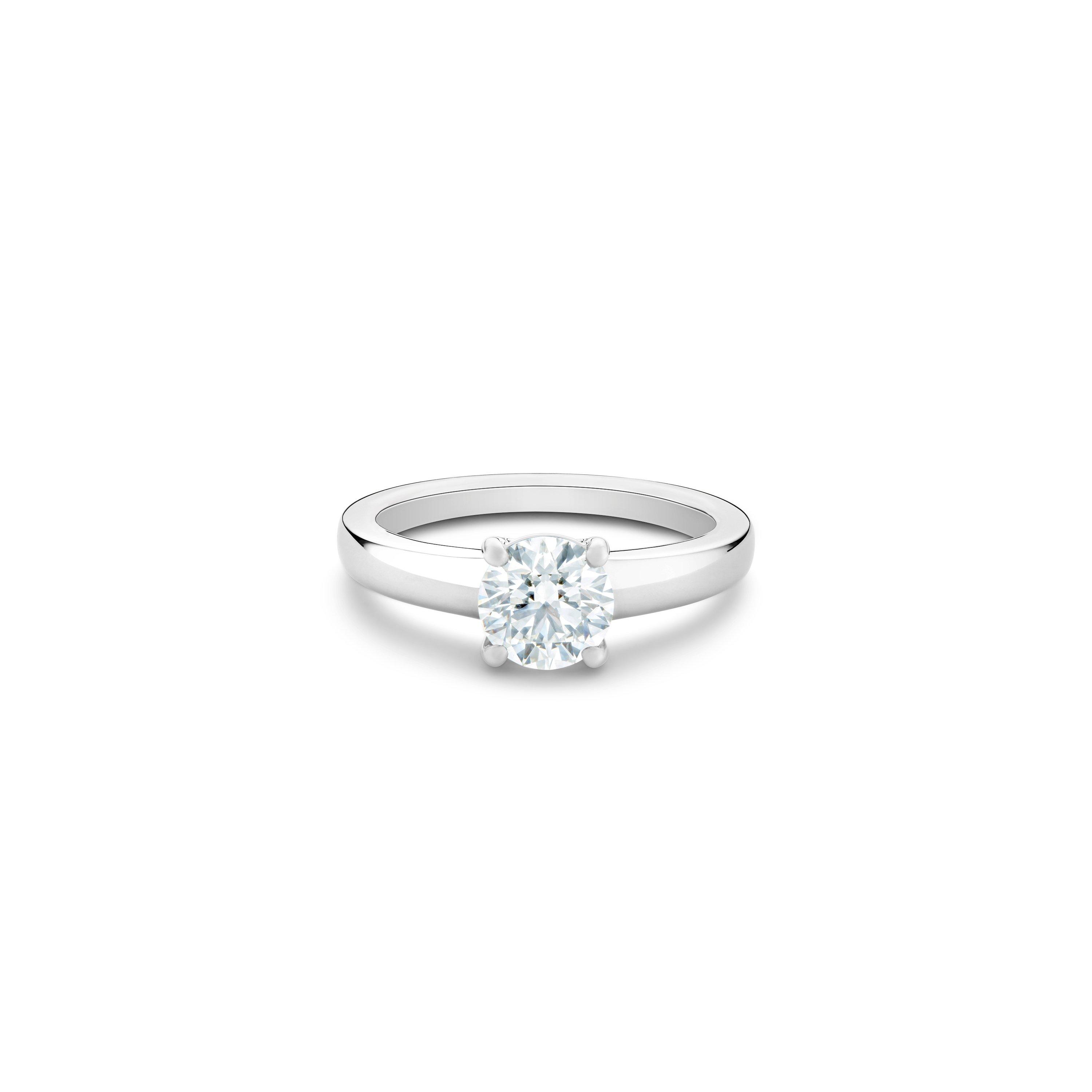 DB Signature round brilliant diamond ring, image 1