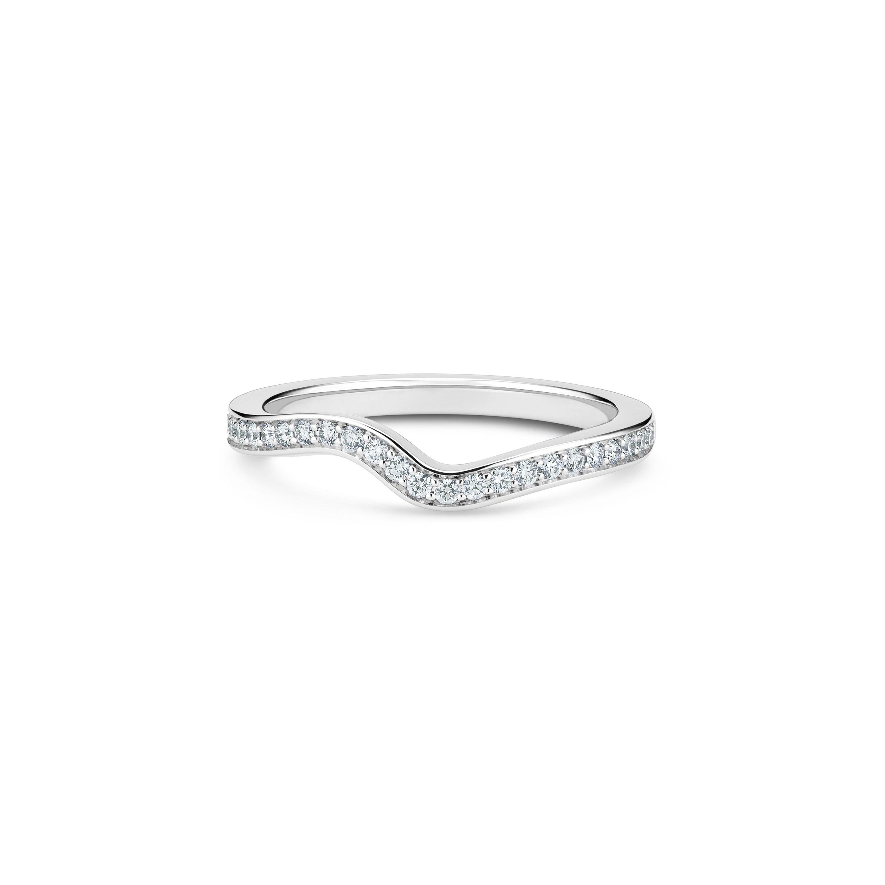 Caress Band in Platinum