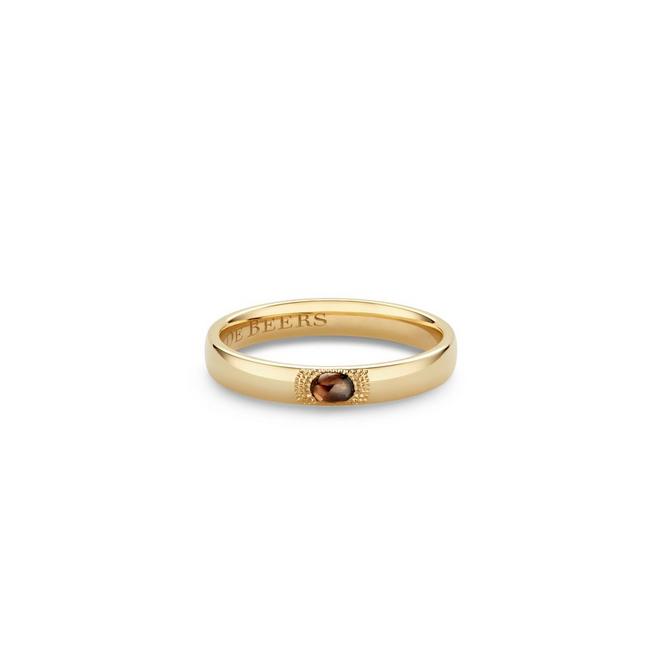 Talisman small band in yellow gold