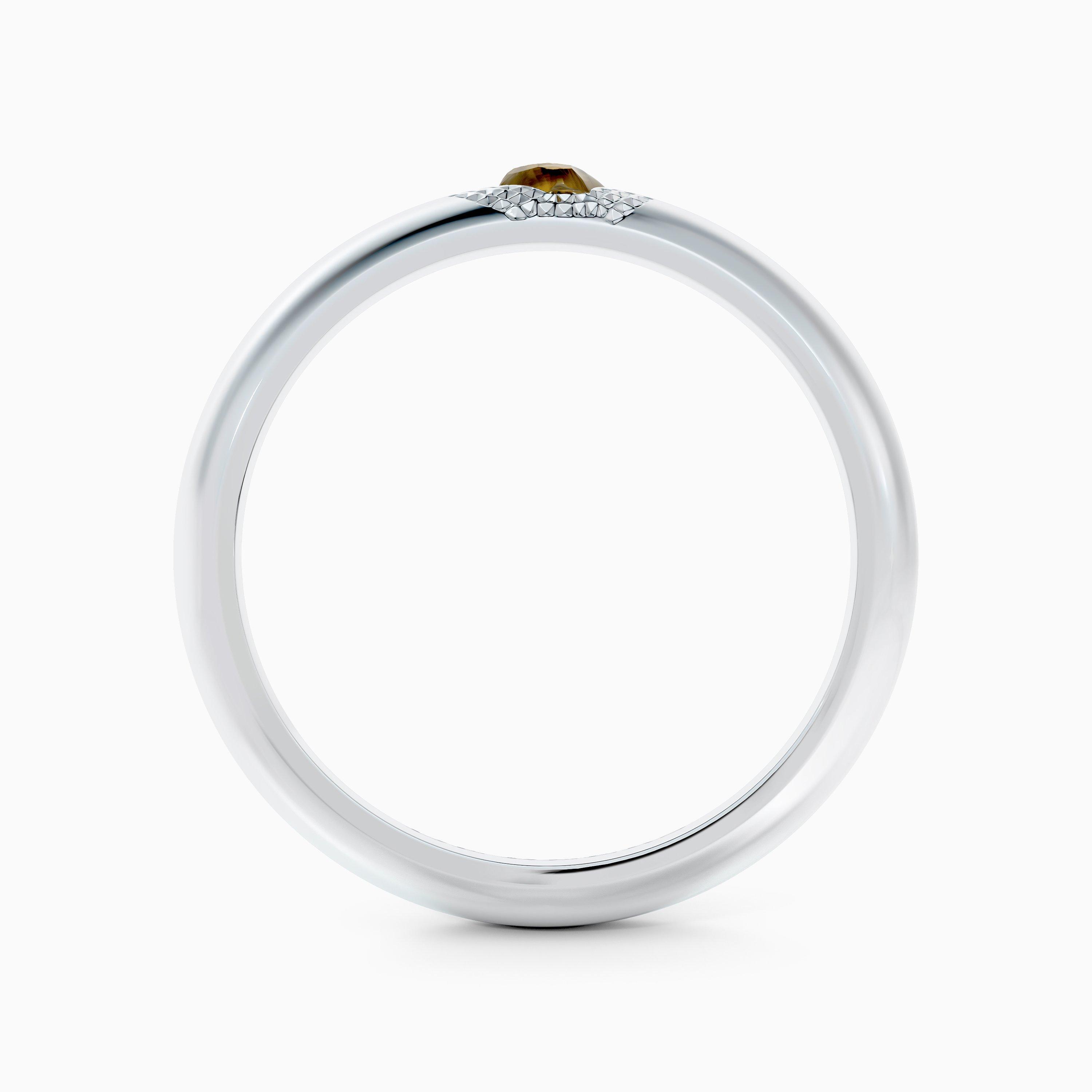 Talisman large band in white gold, image 5