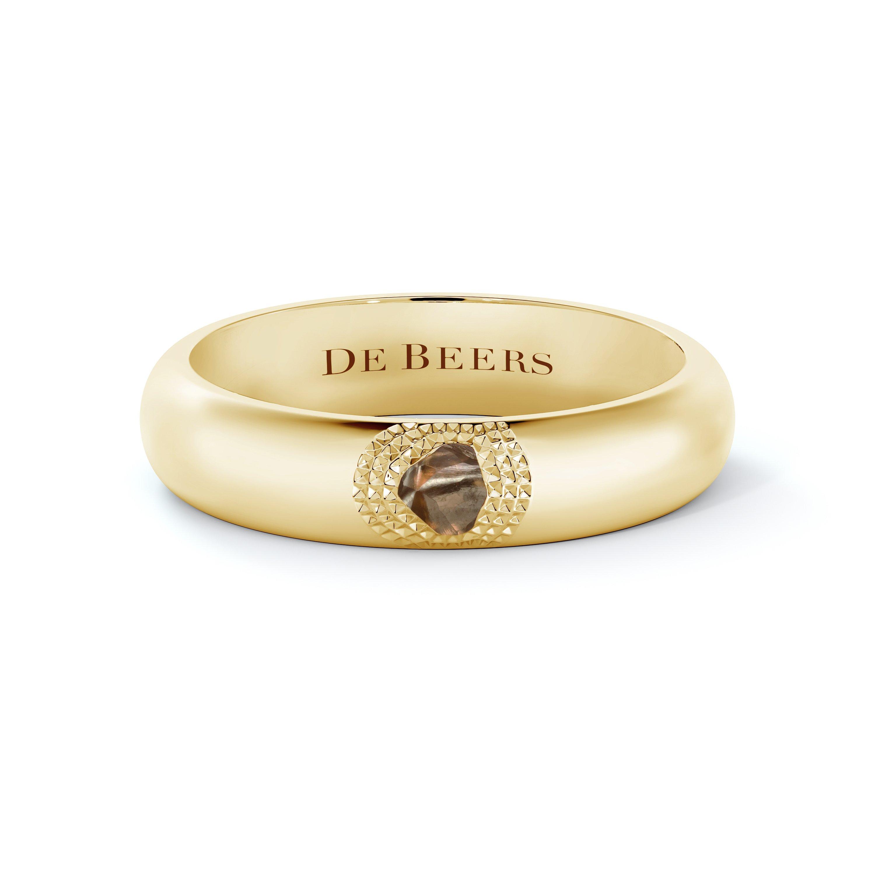 de Beers Jewellers - Large 18kt Yellow Gold Talisman Diamond Ring - Women - Diamond/18kt Yellow Gold - 46