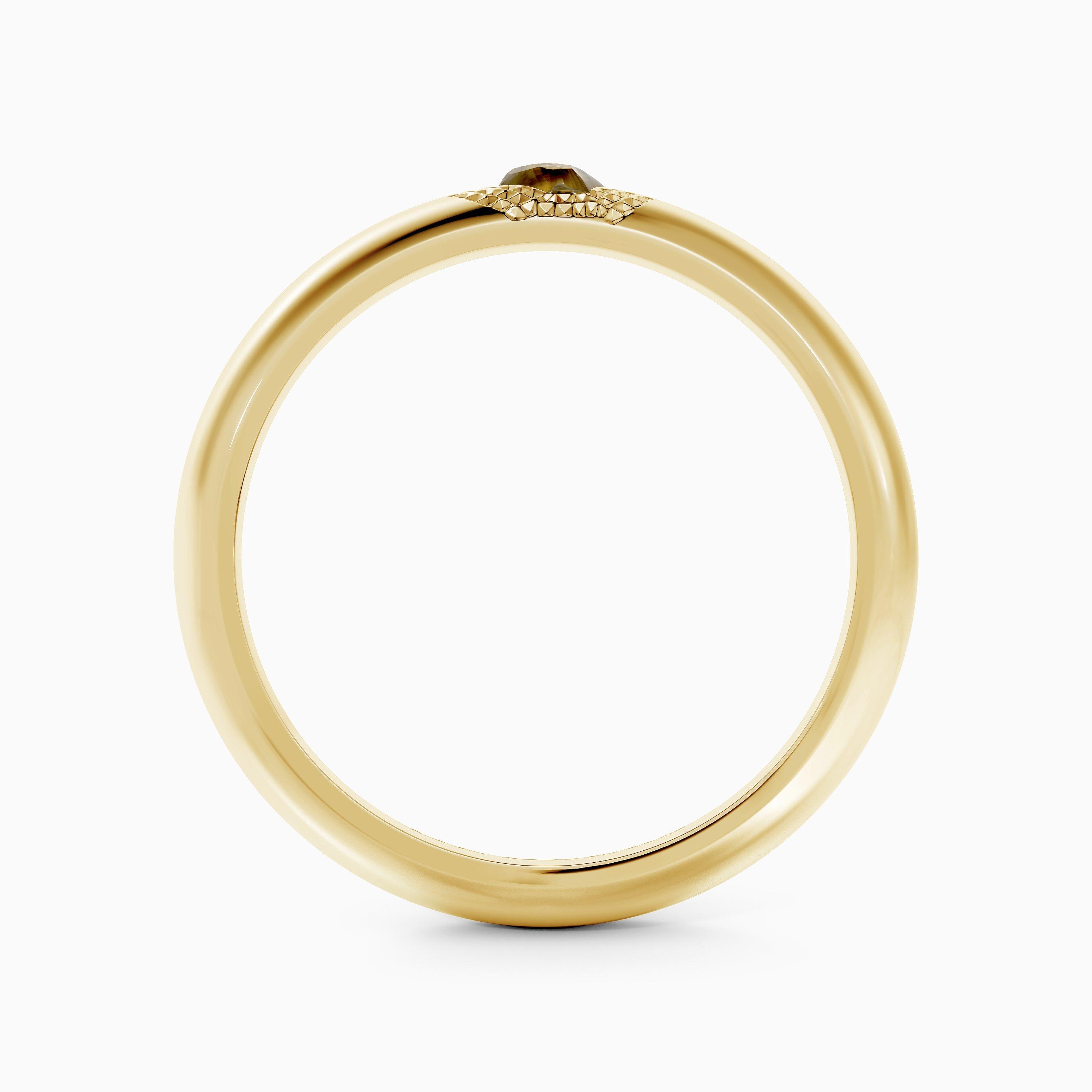 Bague Talisman large en or jaune, image 5