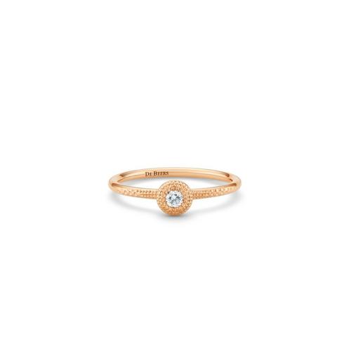 De Beers Jewellers 18kt Yellow Gold Talisman Diamond Ring