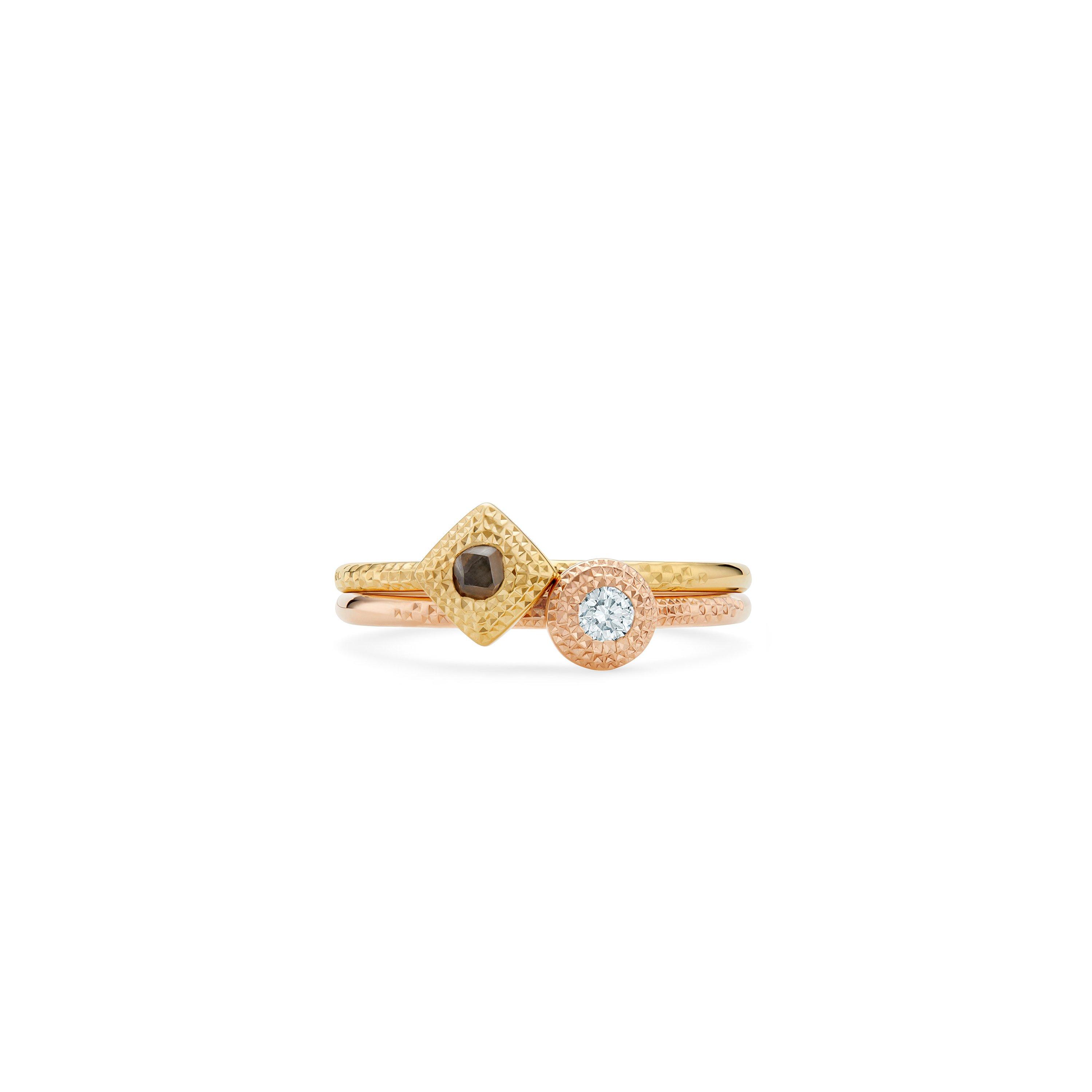 de Beers Jewellers - Large 18kt Yellow Gold Talisman Diamond Ring - Women - Diamond/18kt Yellow Gold - 46