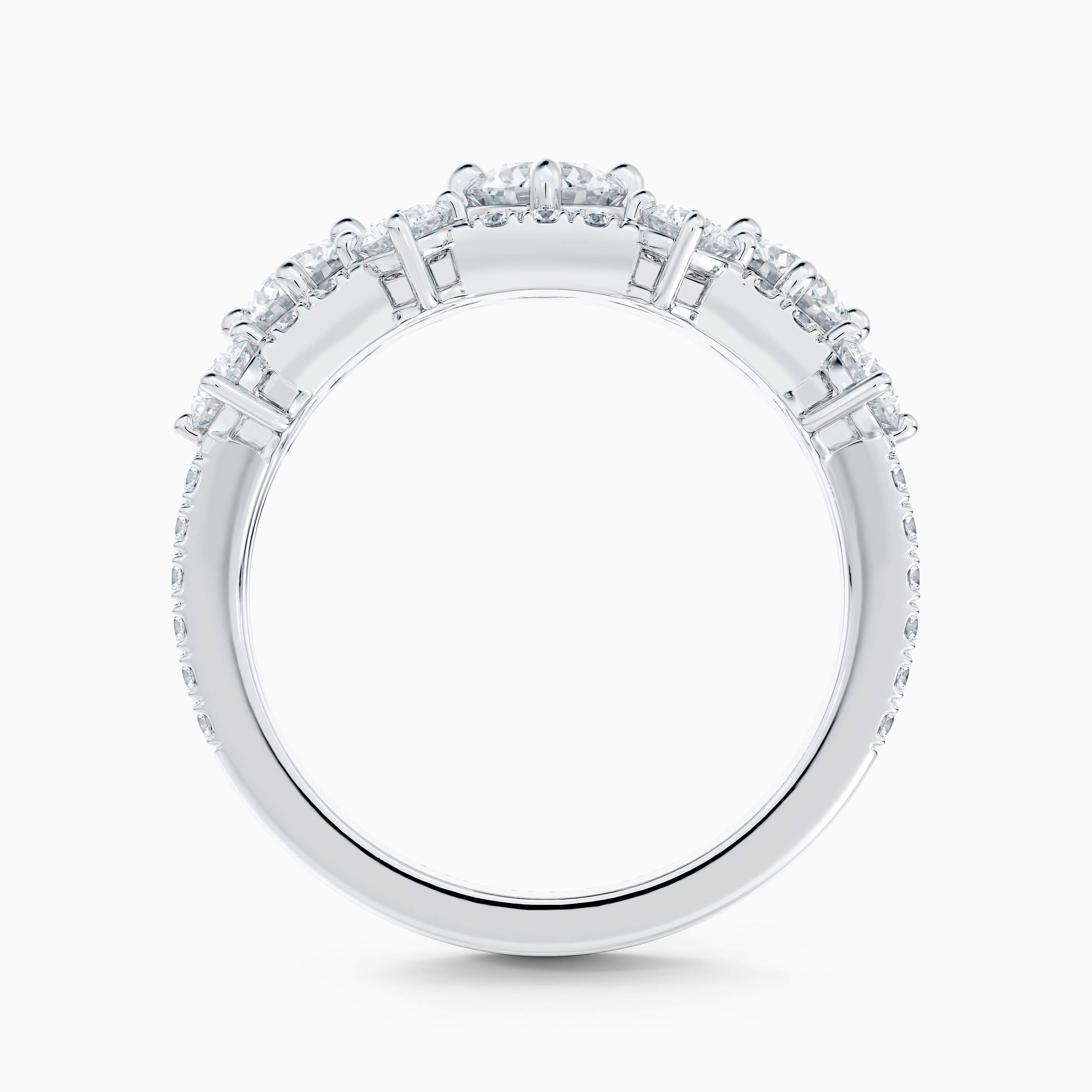 Bague Arpeggia Trois Rangs en Or Blanc Bague Arpeggia Trois Rangs en Or Blanc, image 4