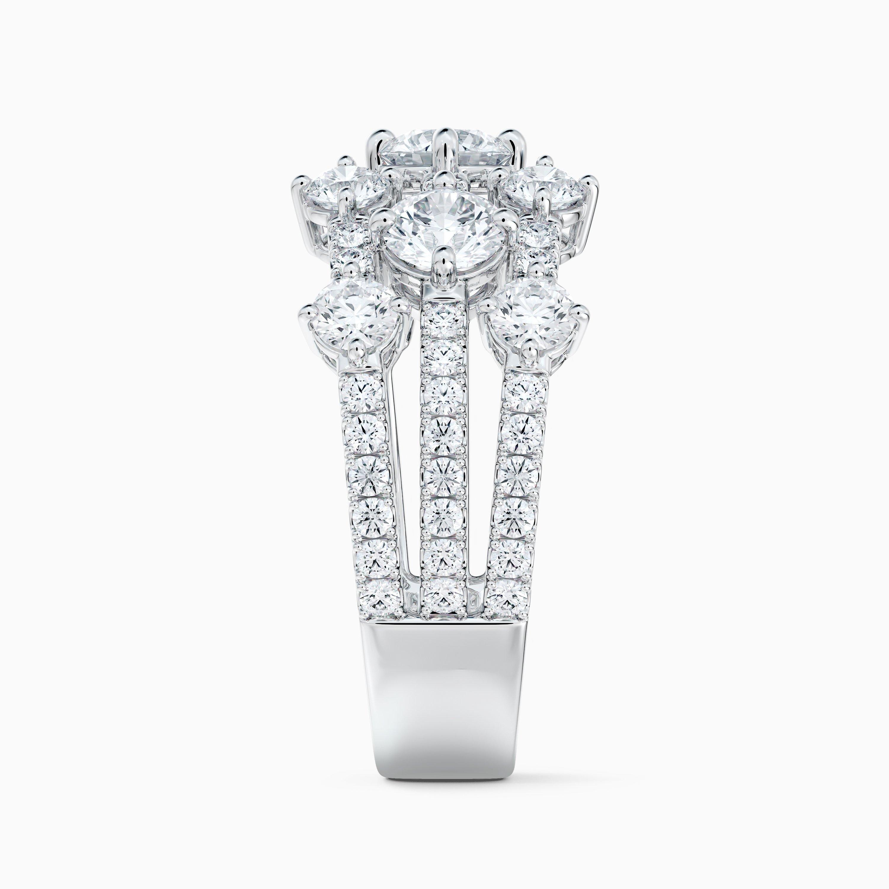 Arpeggia 白金三层钻石戒指, image 3