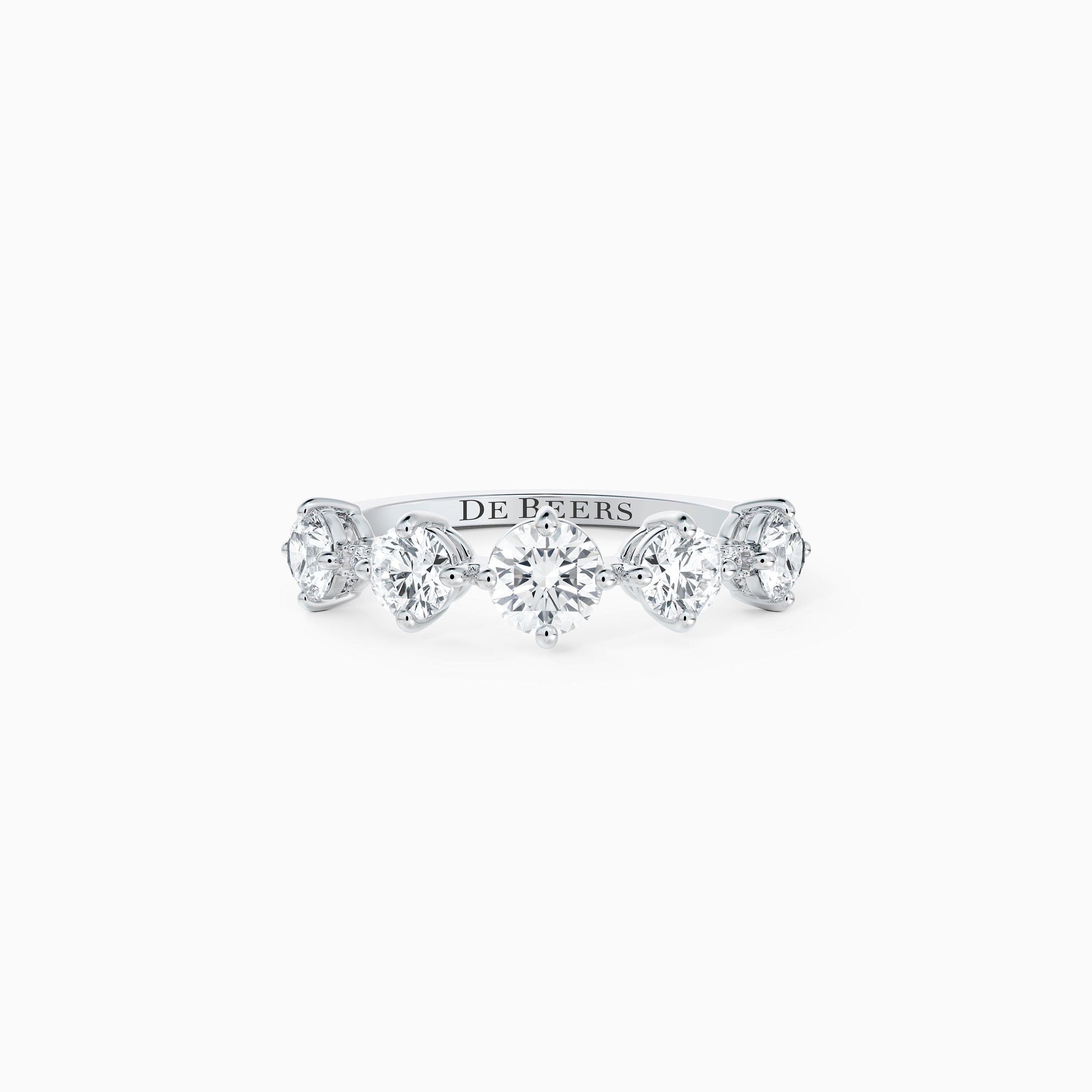 Arpeggia One Row Ring in White Gold, image 1