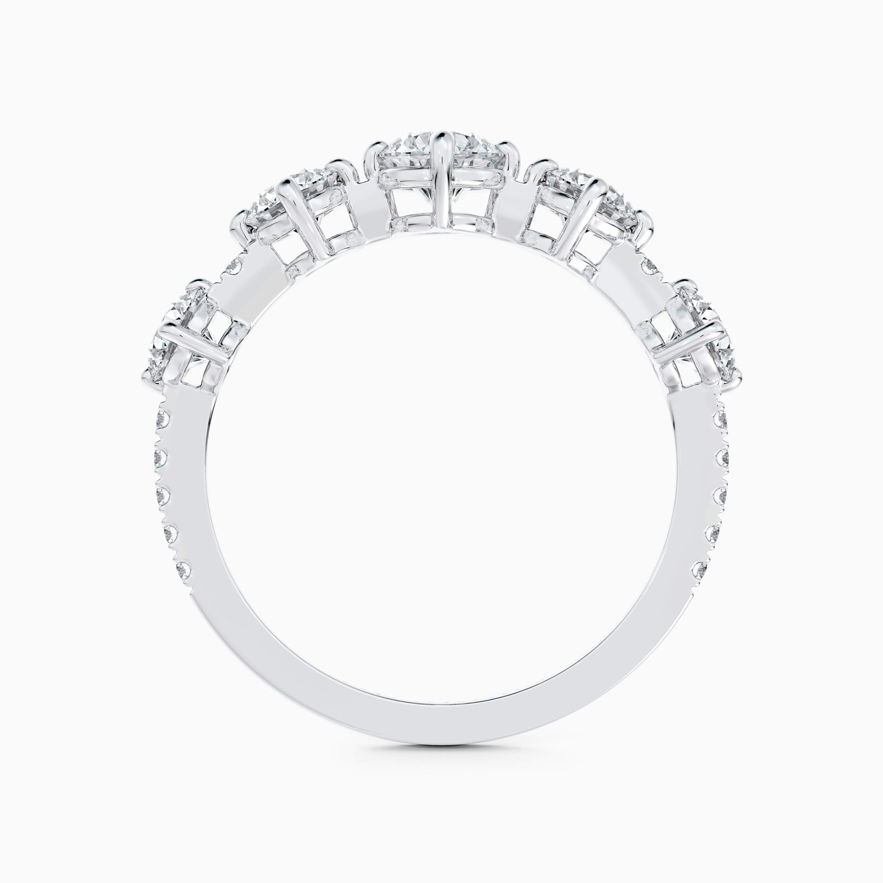Arpeggia one row ring in white gold Arpeggia one row ring in white gold, image 4