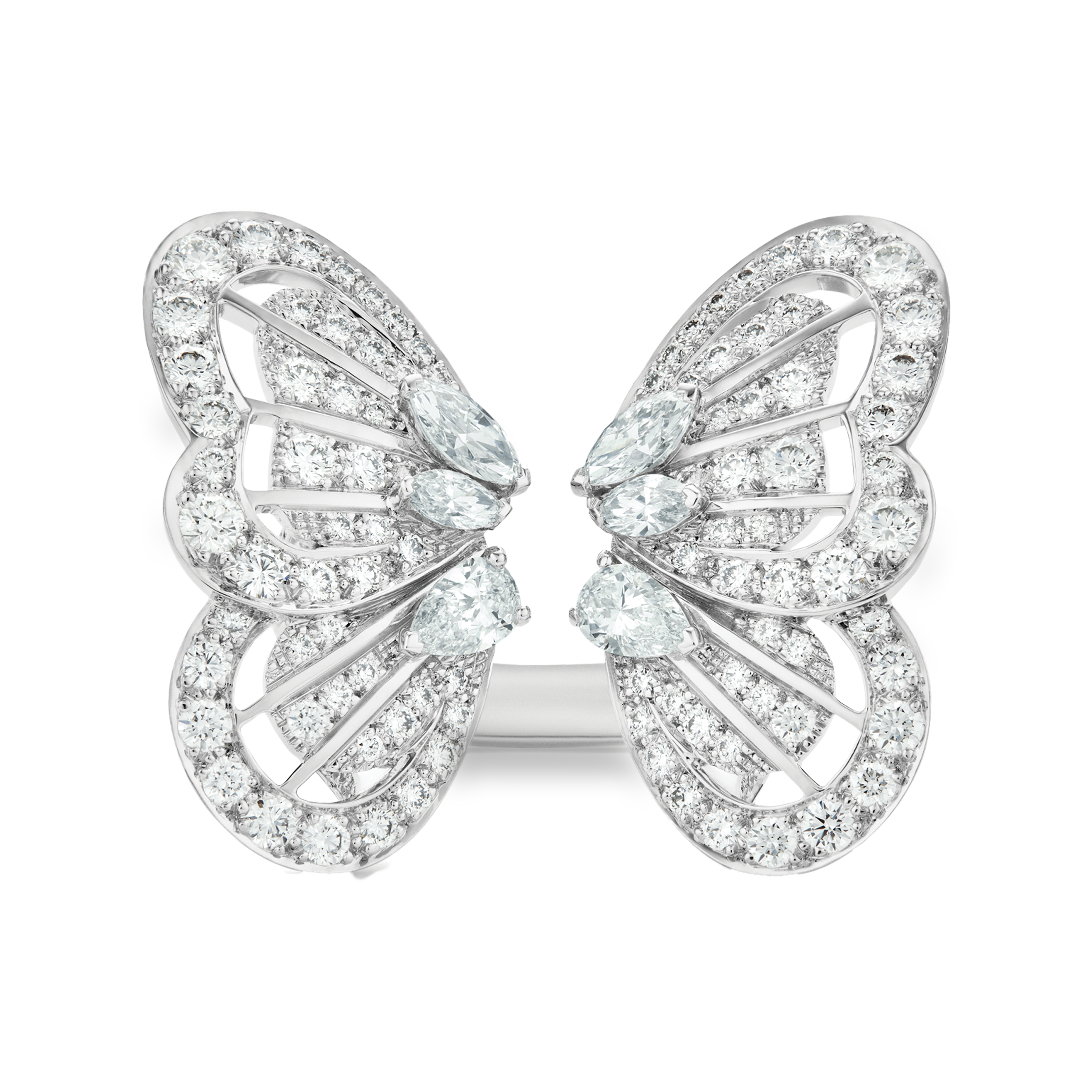 Portraits of Nature butterfly white diamond ring Portraits of Nature butterfly white diamond ring, image 1