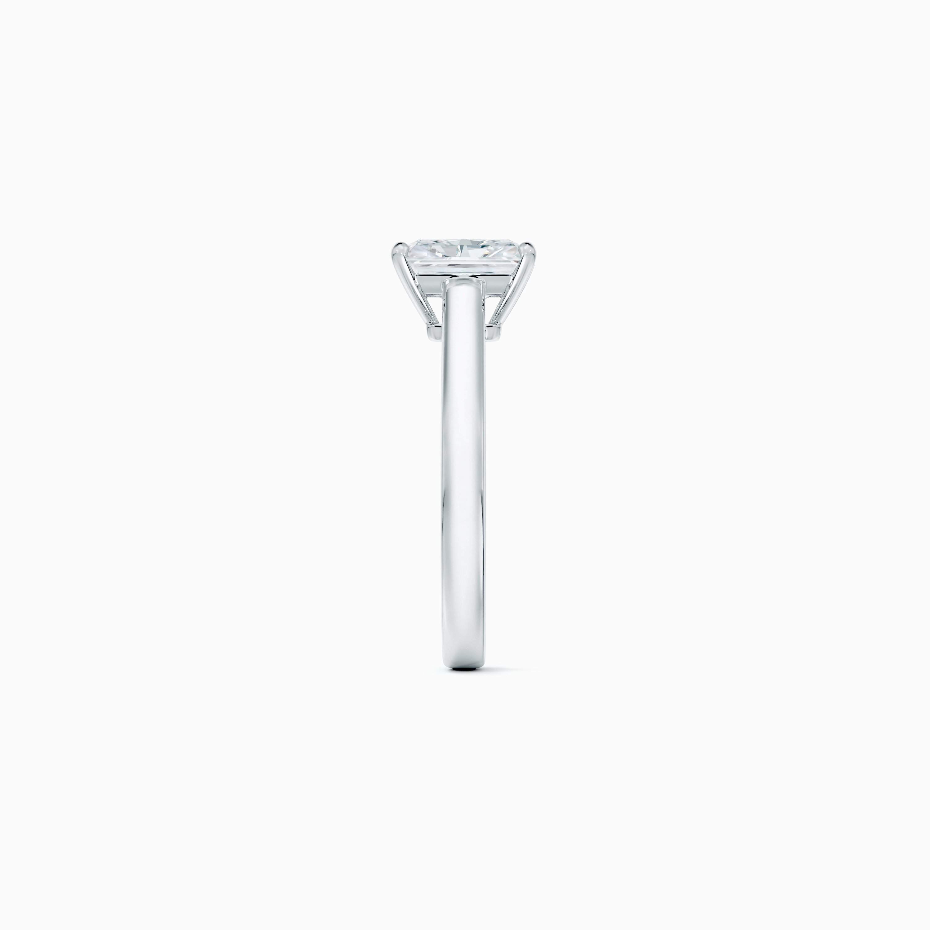 DB Classic radiant cut diamond ring in platinum DB Classic radiant cut diamond ring in platinum, image 4