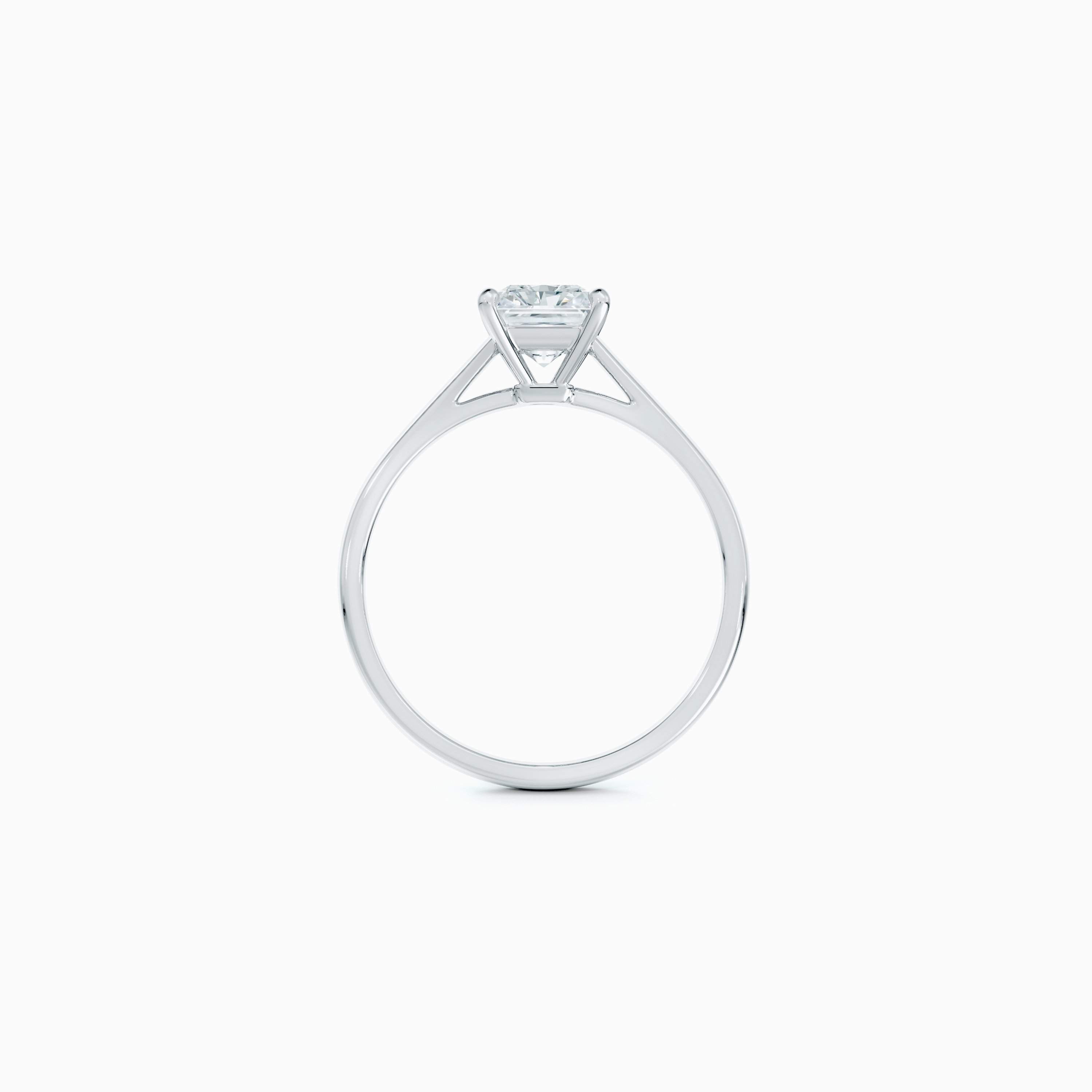 DB Classic radiant cut diamond ring in platinum DB Classic radiant cut diamond ring in platinum, image 5