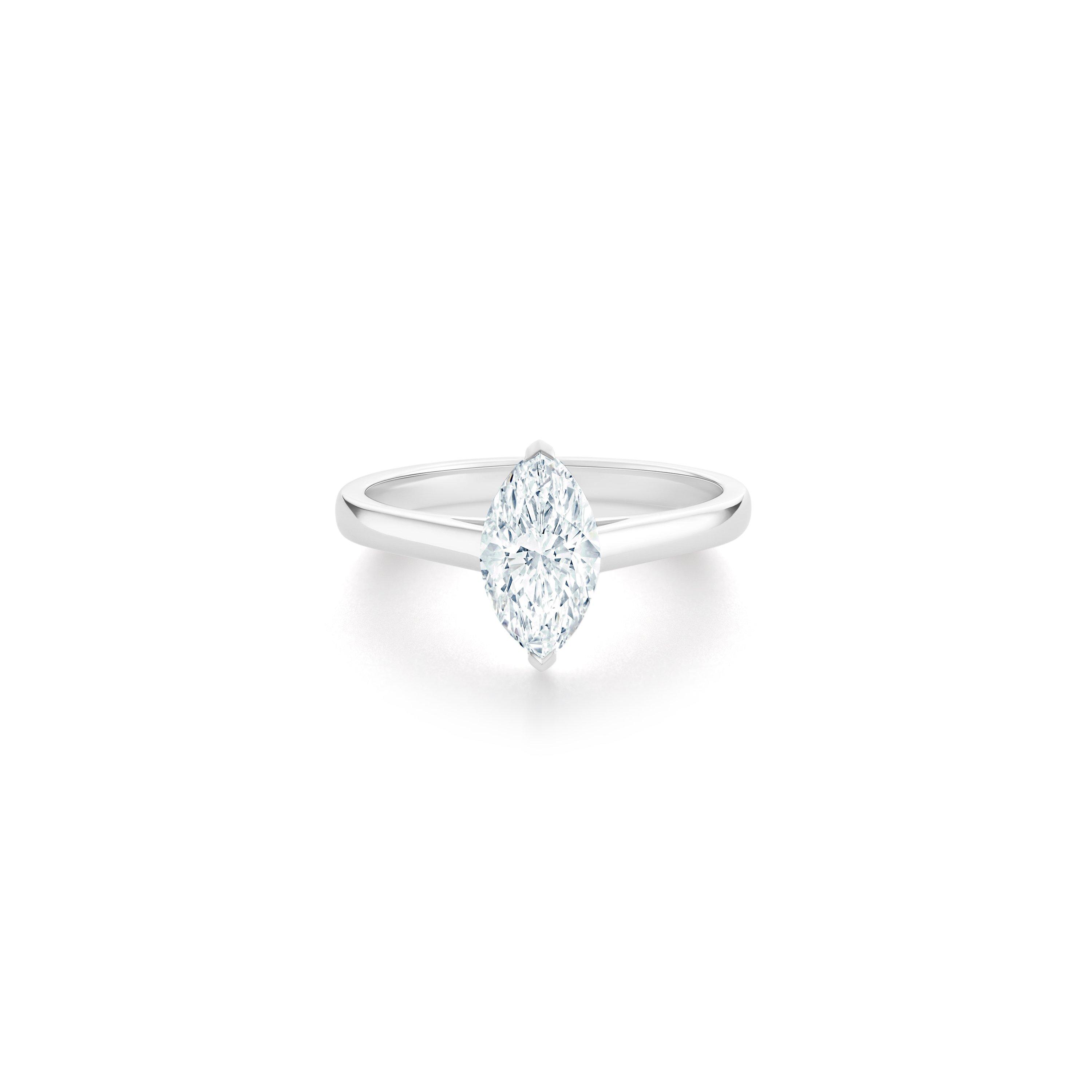 Solitaire DB Classic diamant taille marquise