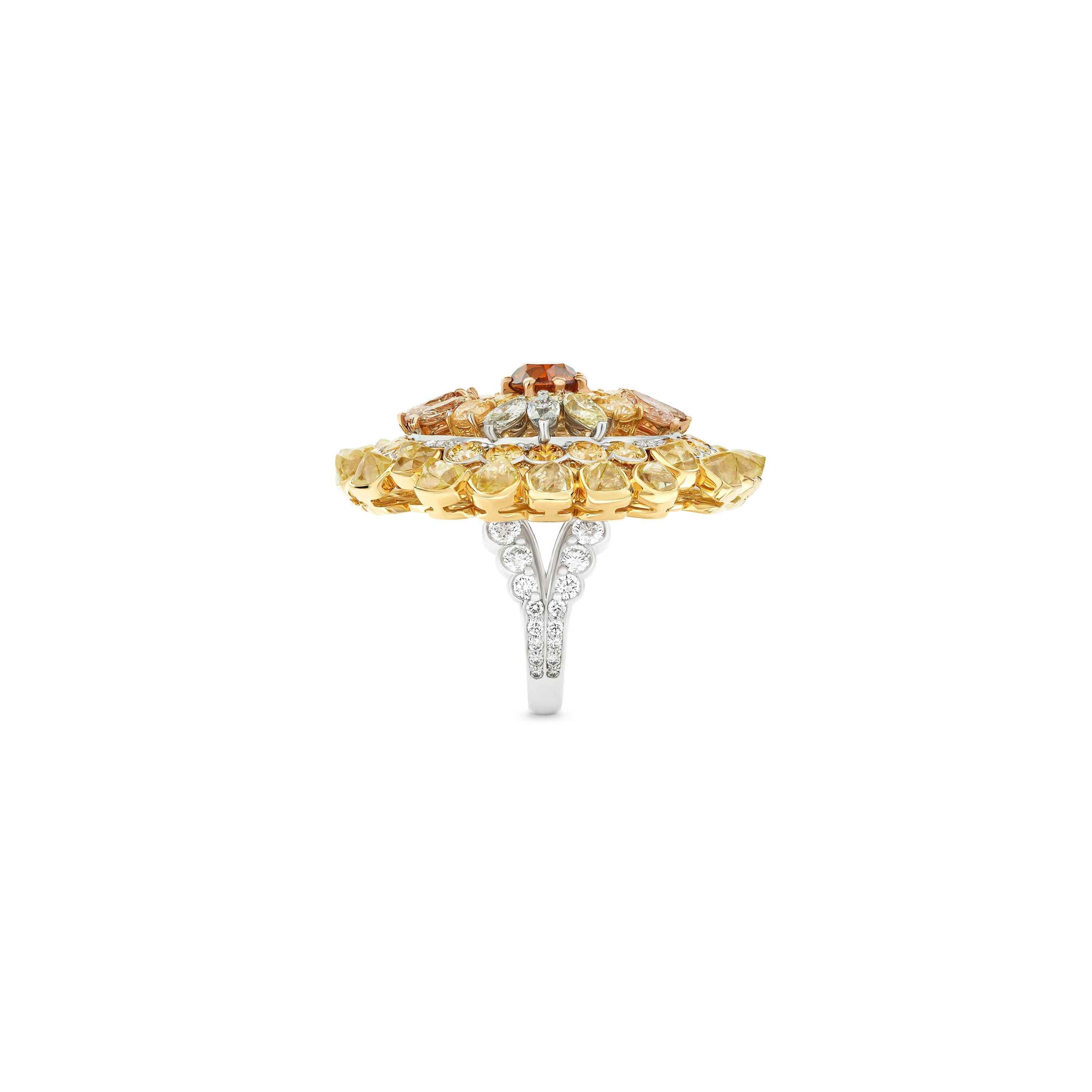 Landers Radiance Medallion 橙鉆戒指