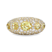 Talisman cocktail ring in yellow gold, image 1