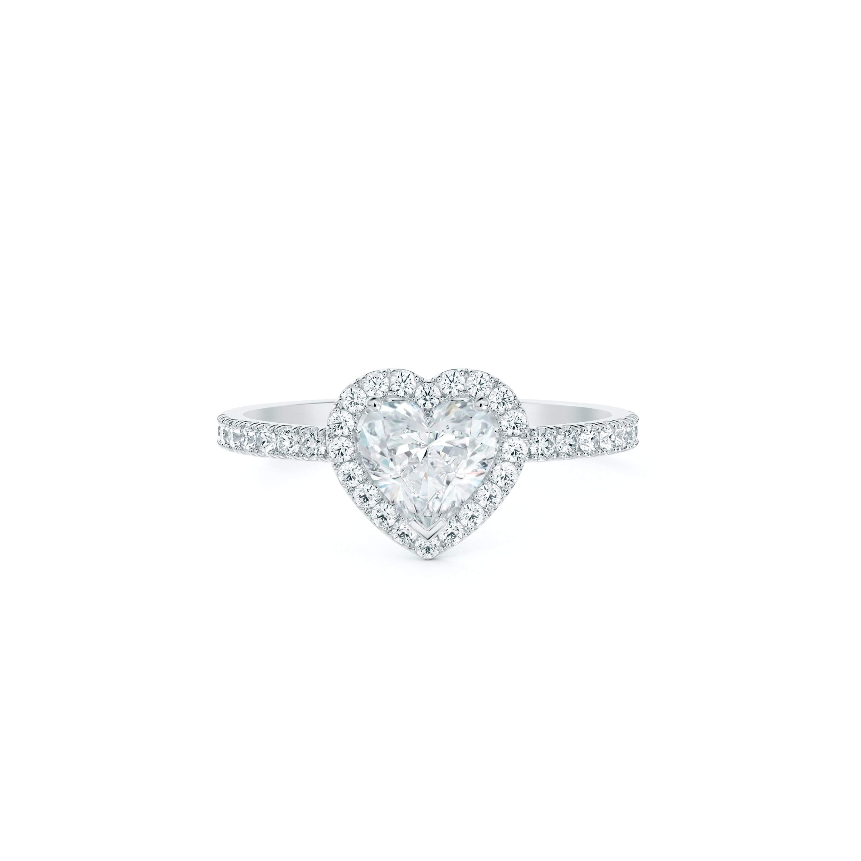 Diamond love heart ring discount